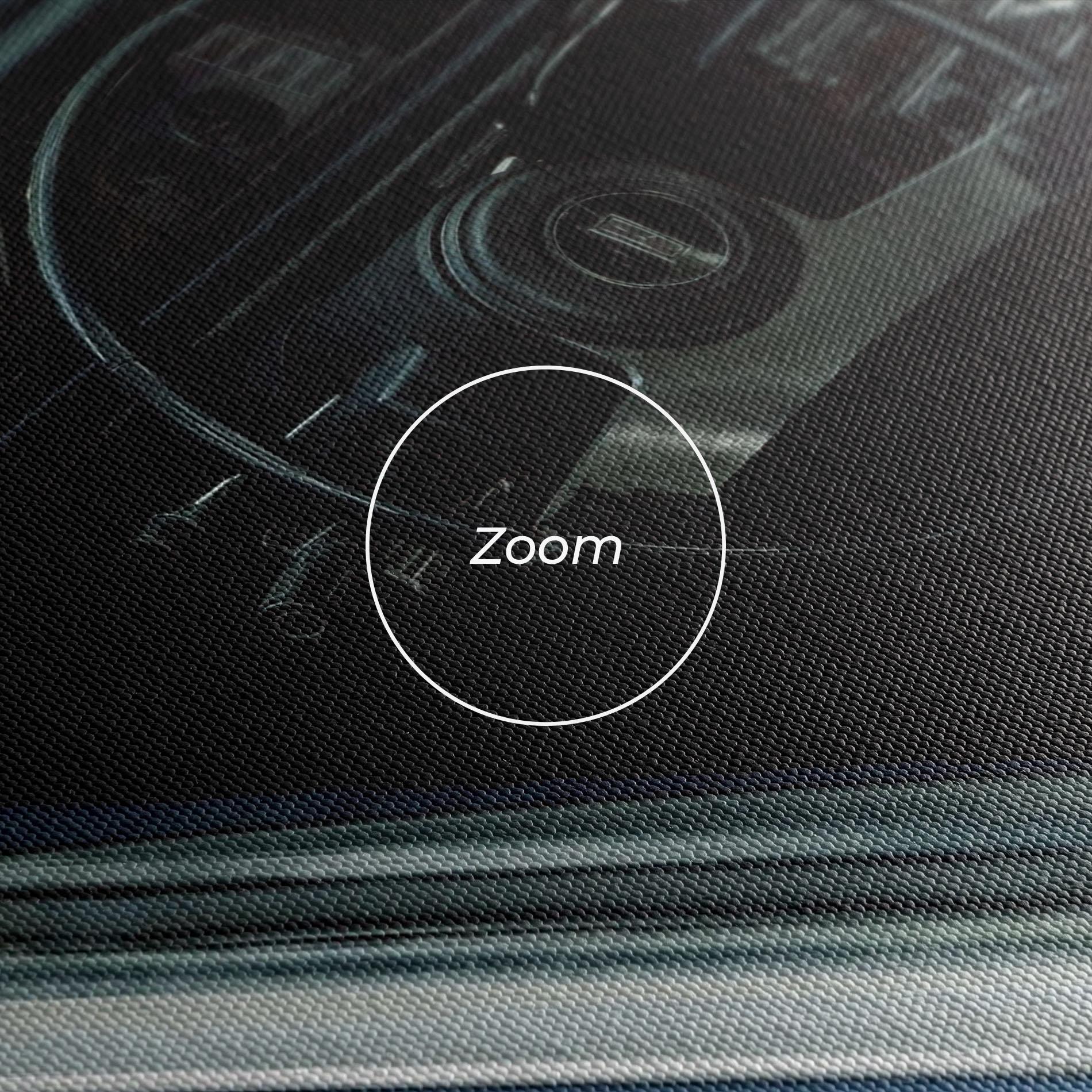 Obraz na Płótnie Old Blue Car mockup 3