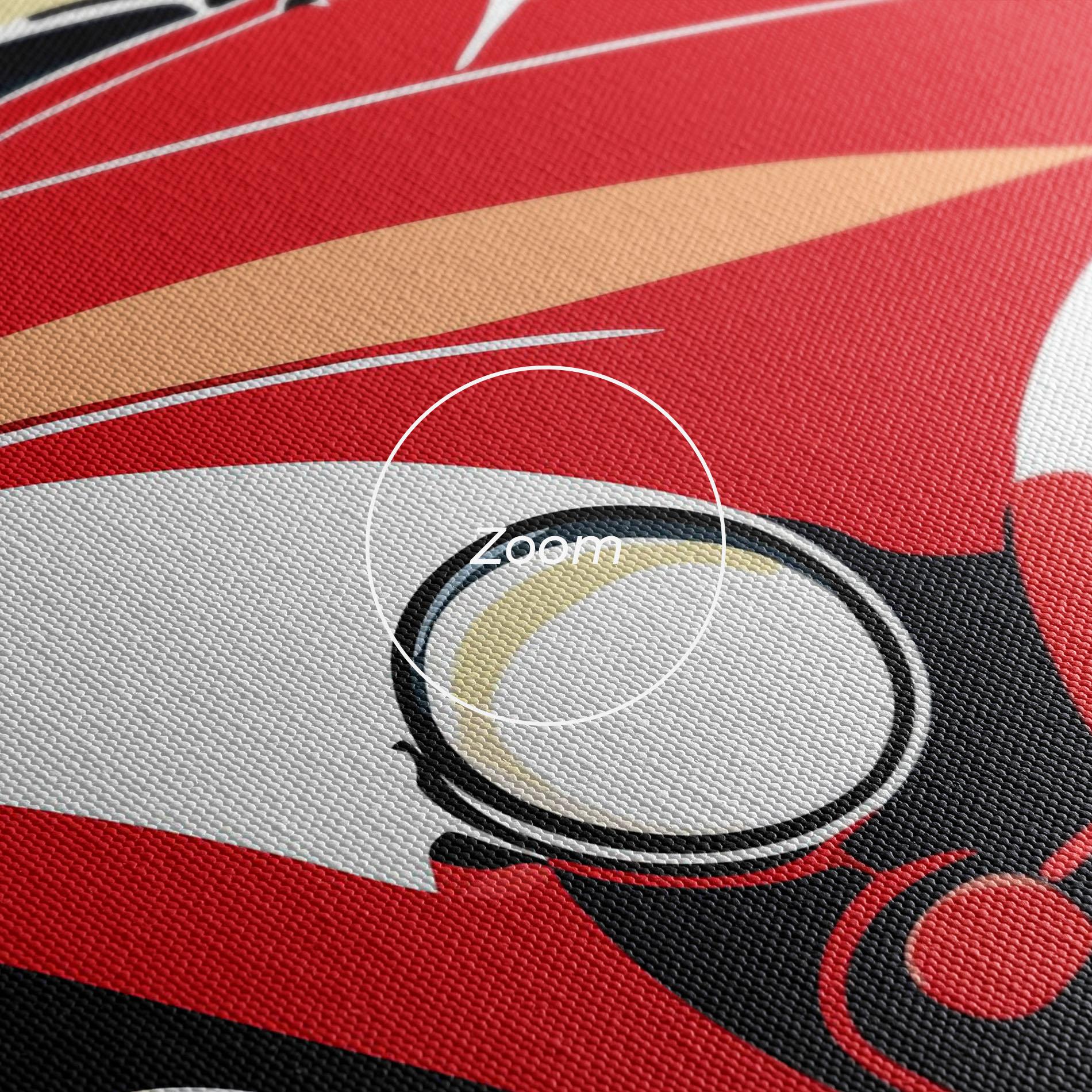 Obraz na Płótnie Red Vintage Car mockup 3