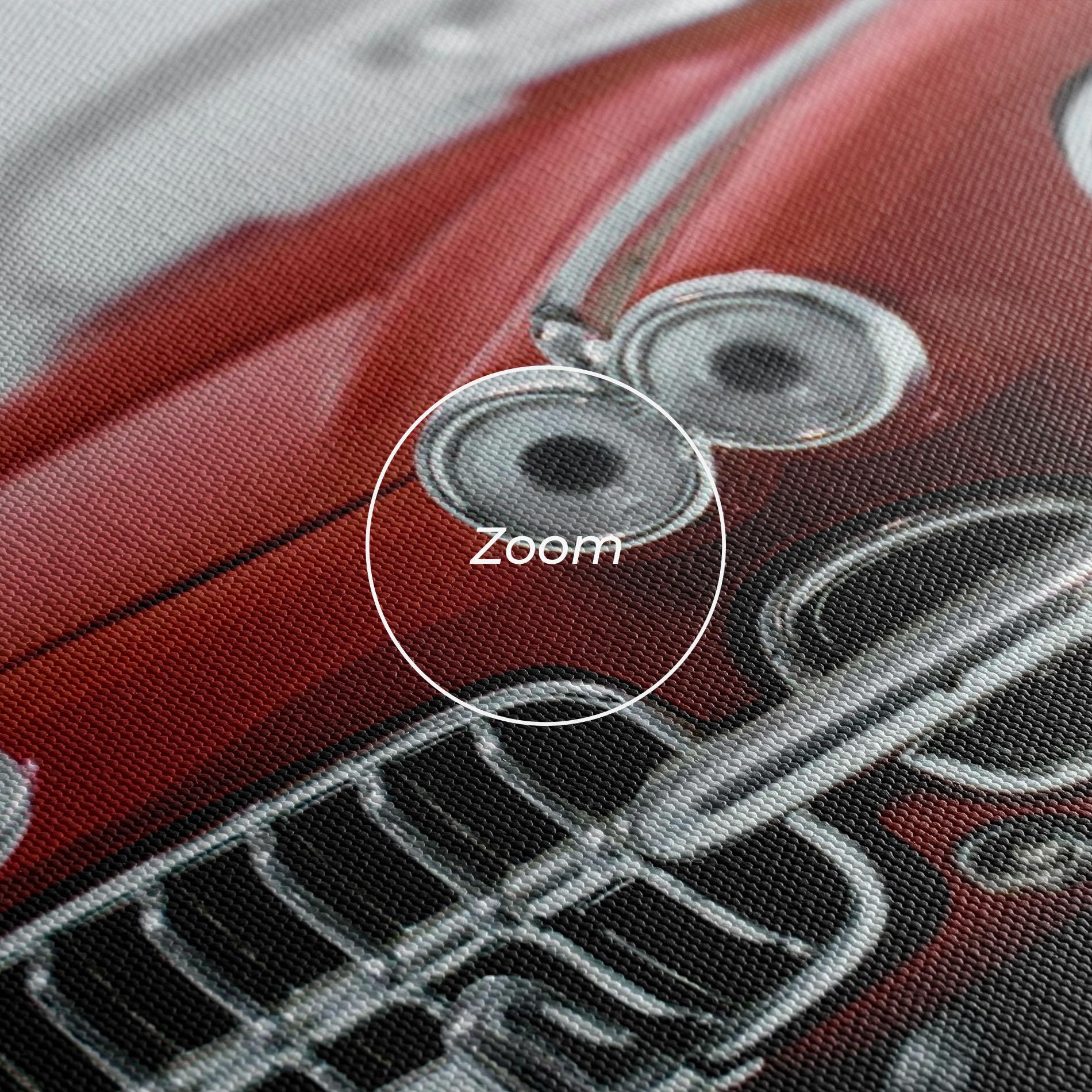 Obraz na Płótnie Vintage Red Car mockup 3