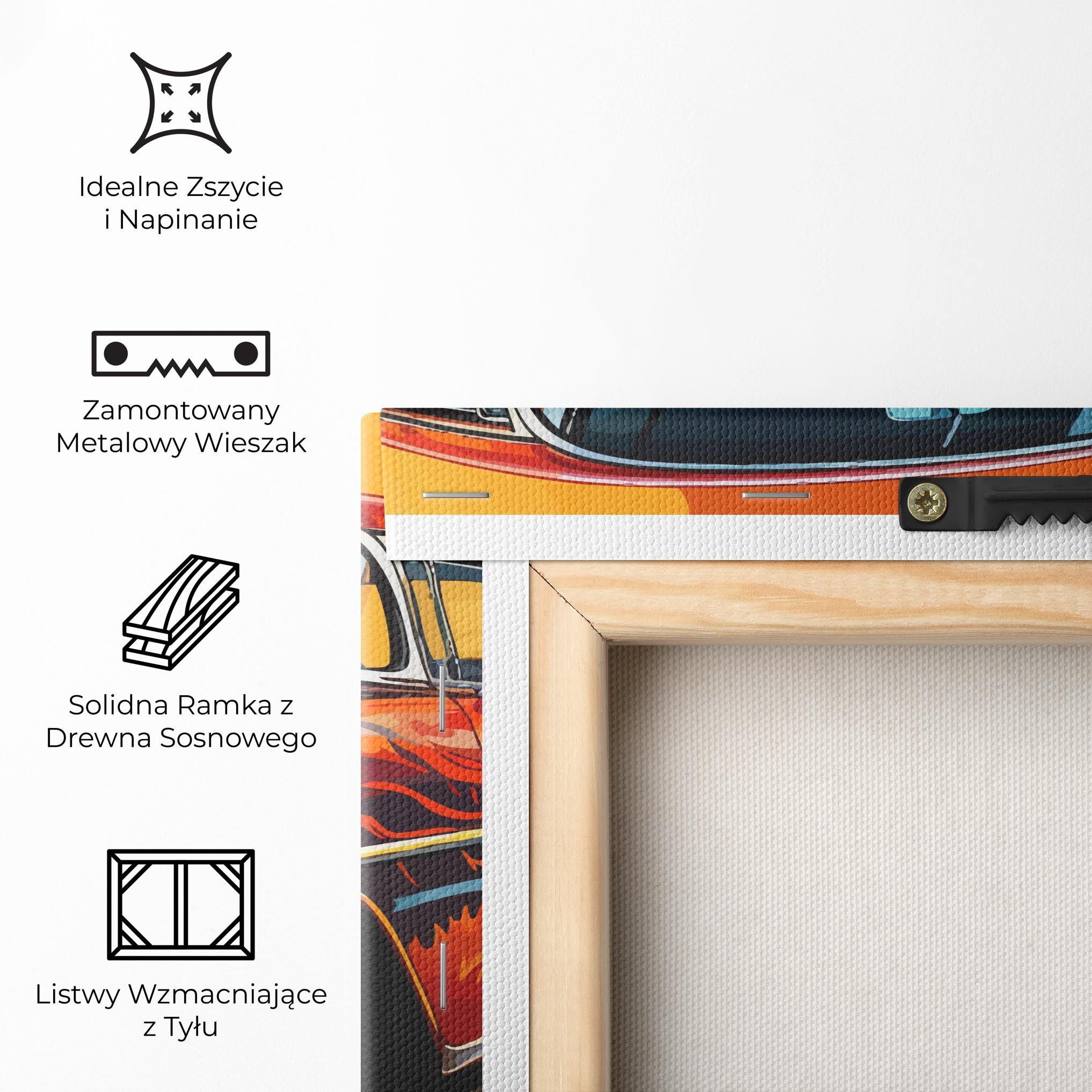 Obraz na Płótnie Cool Vintage Car mockup 5