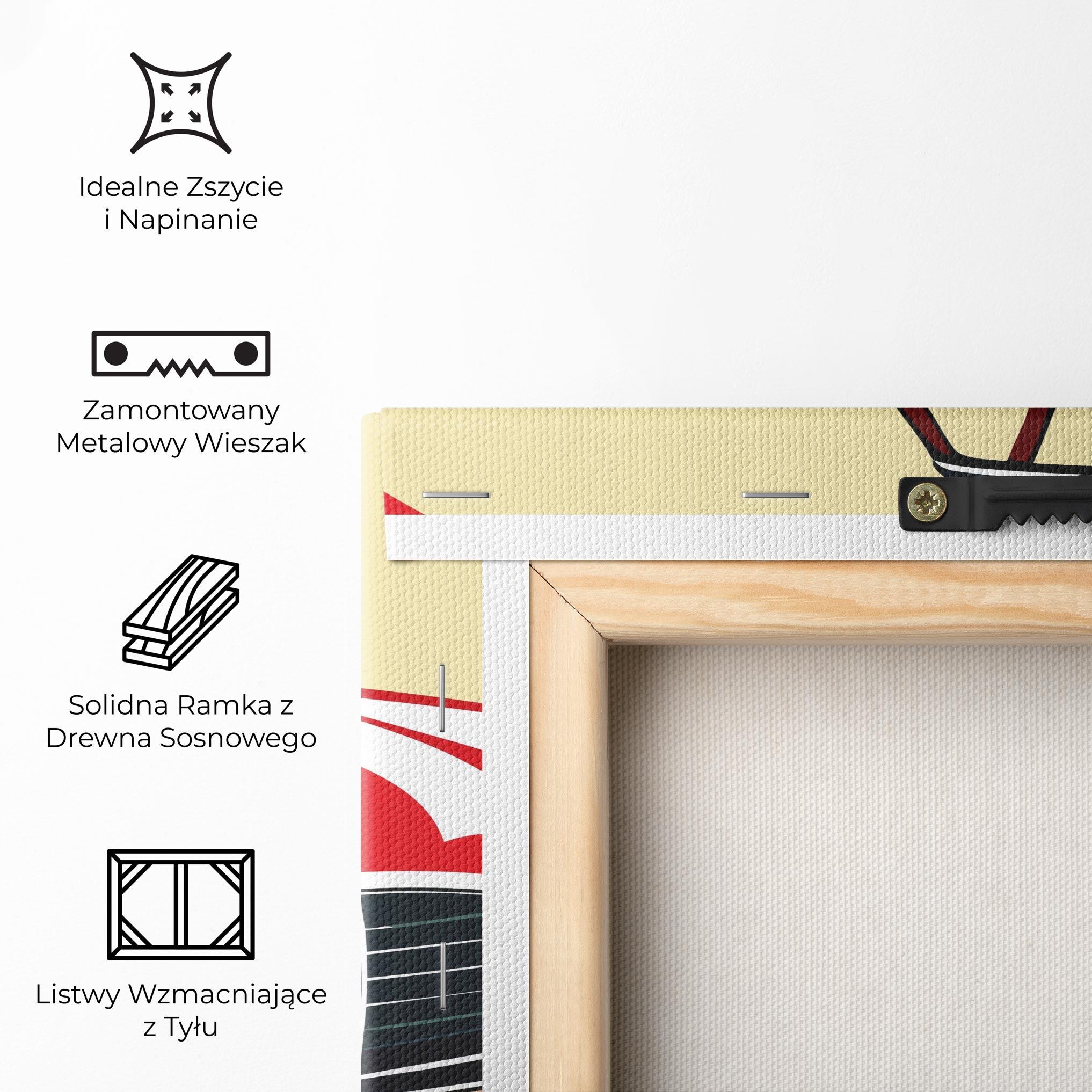 Obraz na Płótnie Red Vintage Car mockup 5