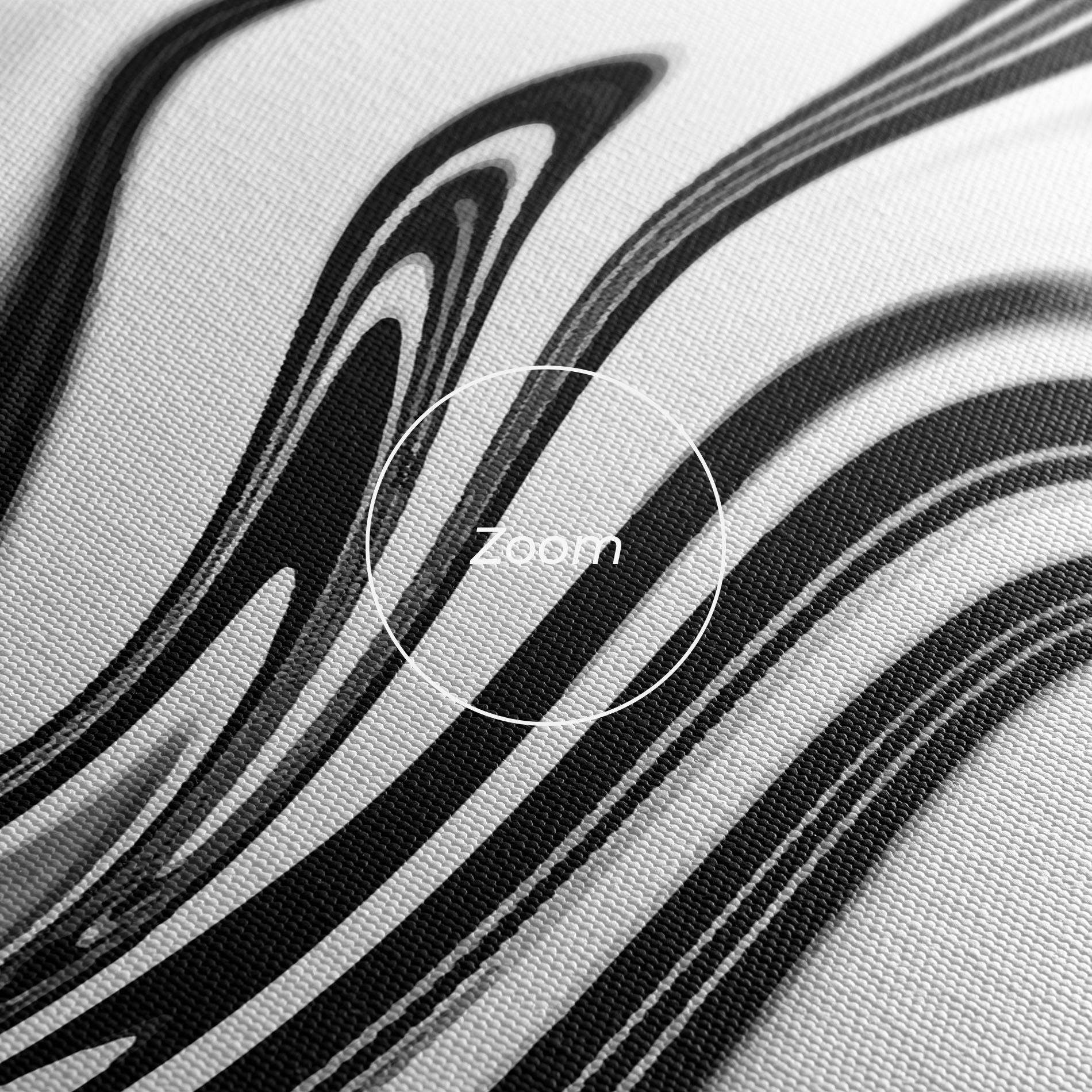 Obraz na Płótnie Black White Liquid mockup 3