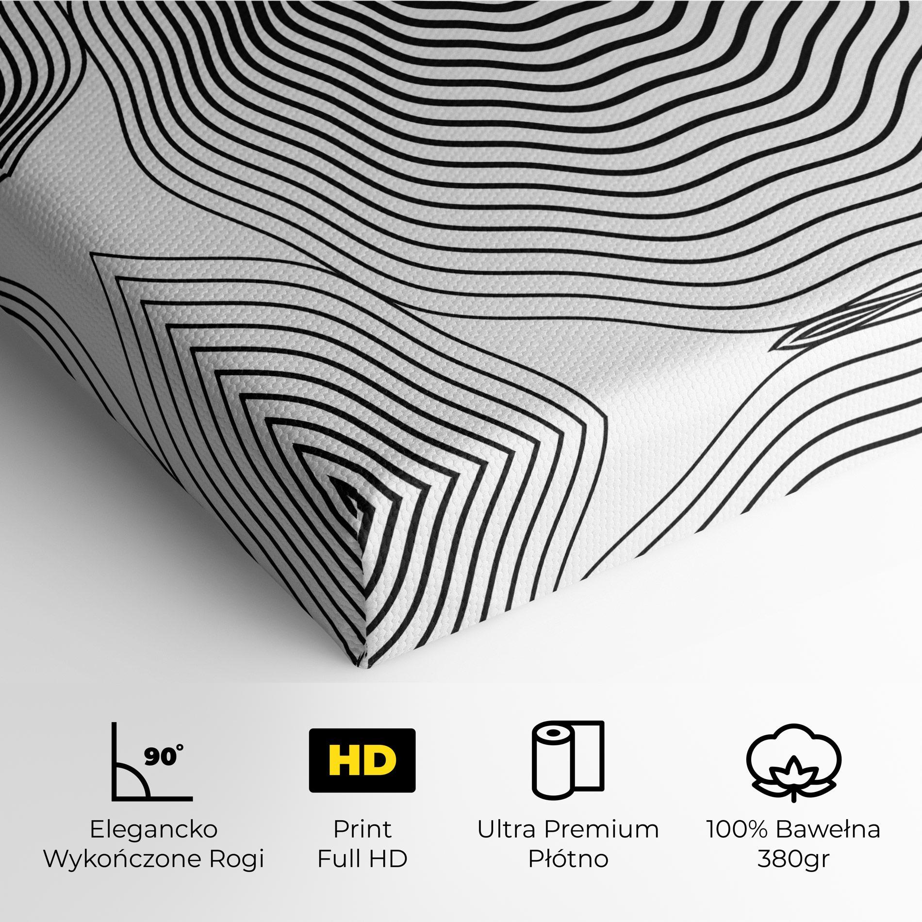 Obraz na Płótnie Black Line Art mockup 4