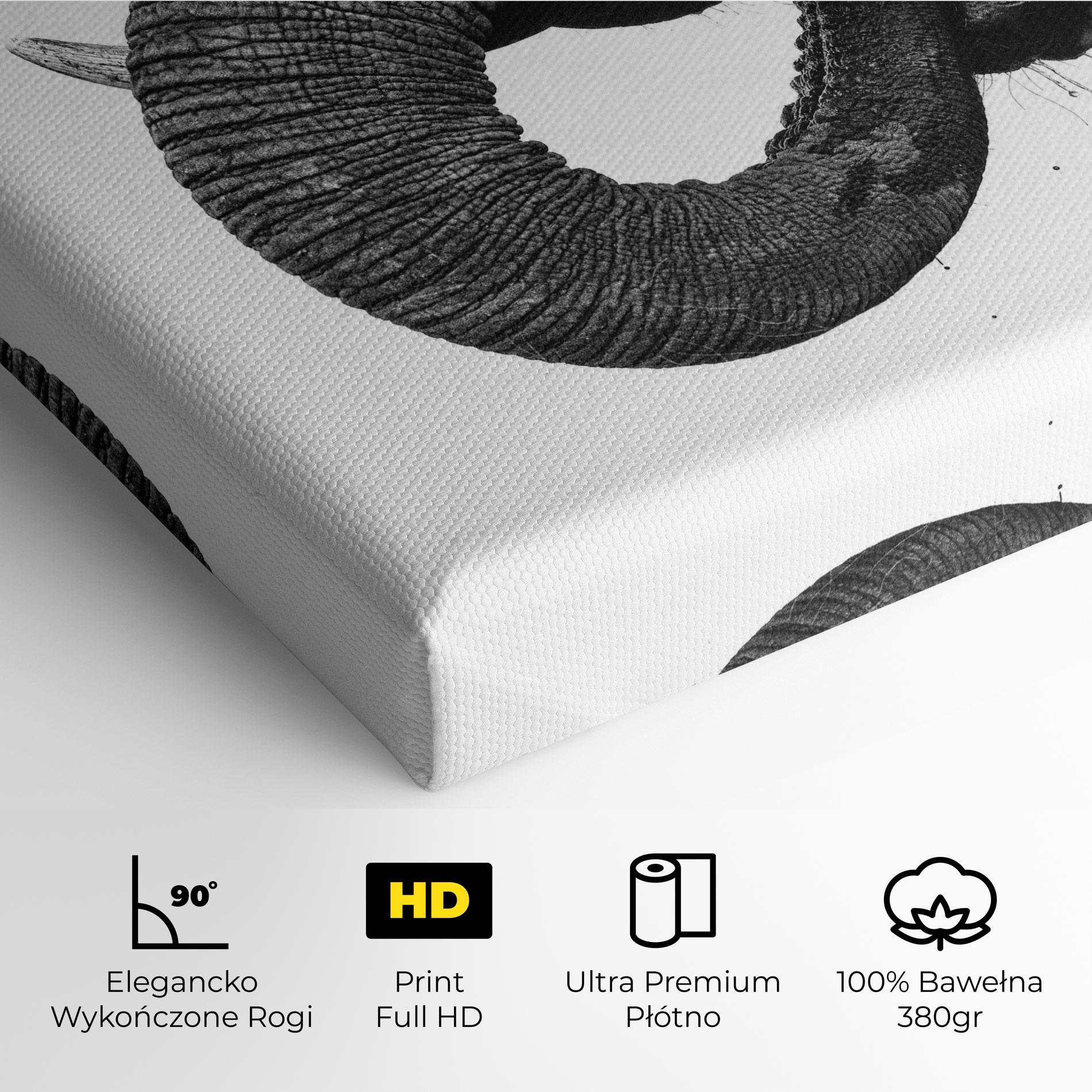 Obraz na Płótnie Elephant Drinking mockup 4