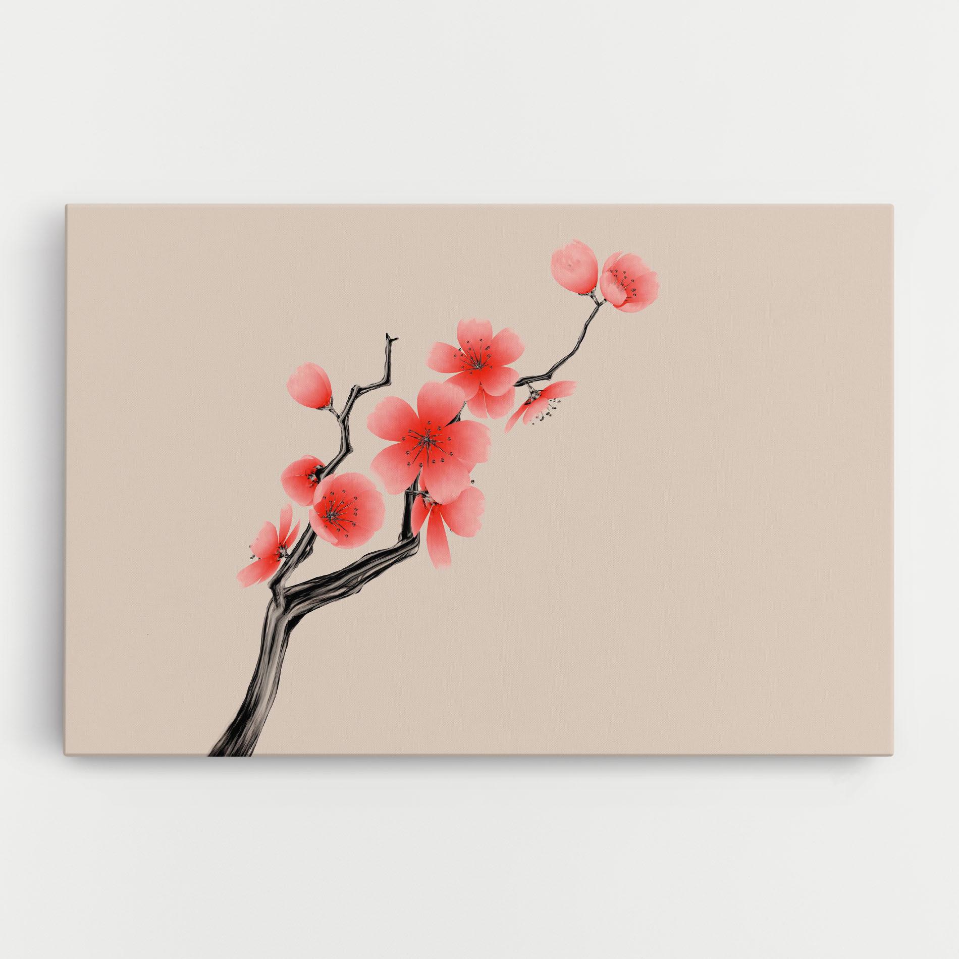 Obraz na Płótnie Chinese Plum Blossom mockup 0