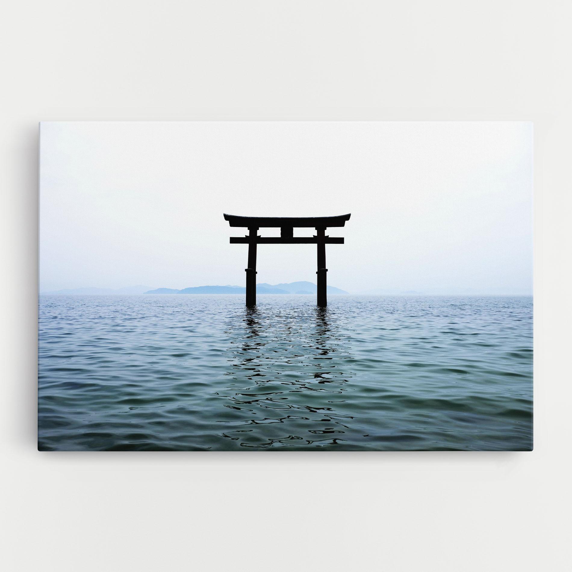 Obraz na Płótnie Japan Lake Gate mockup 0