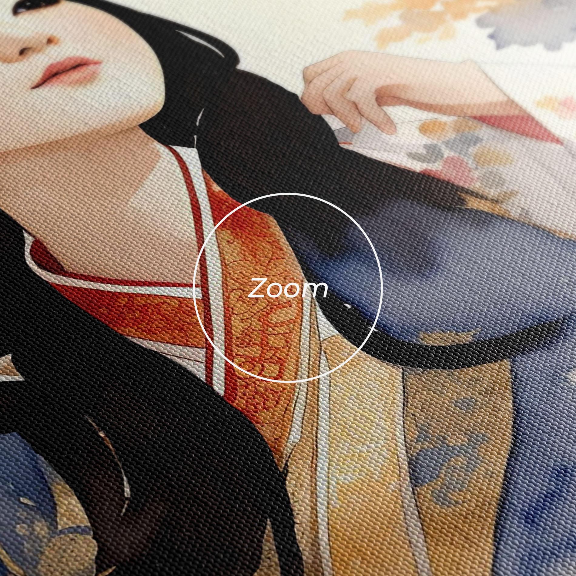 Obraz na Płótnie Asian Woman Dancing mockup 3