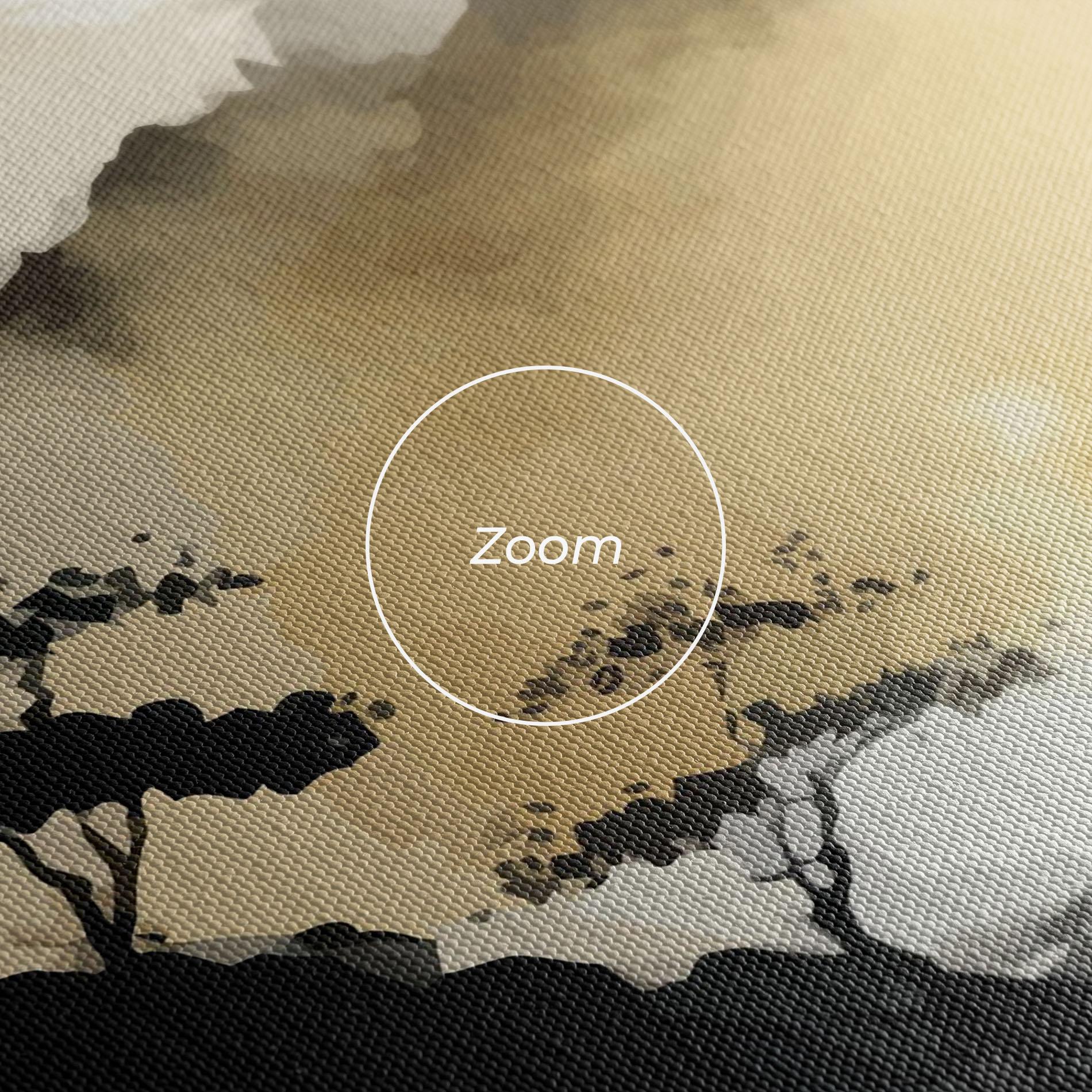 Obraz na Płótnie Asiatic Grey Cream mockup 3