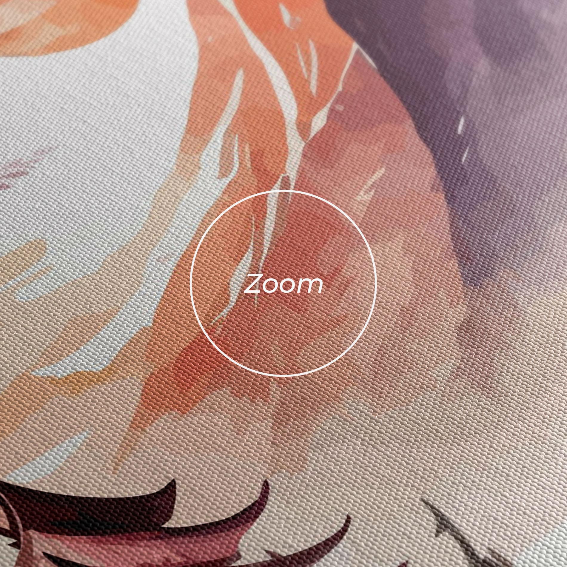 Obraz na Płótnie Asiatic Purple Mountain mockup 3