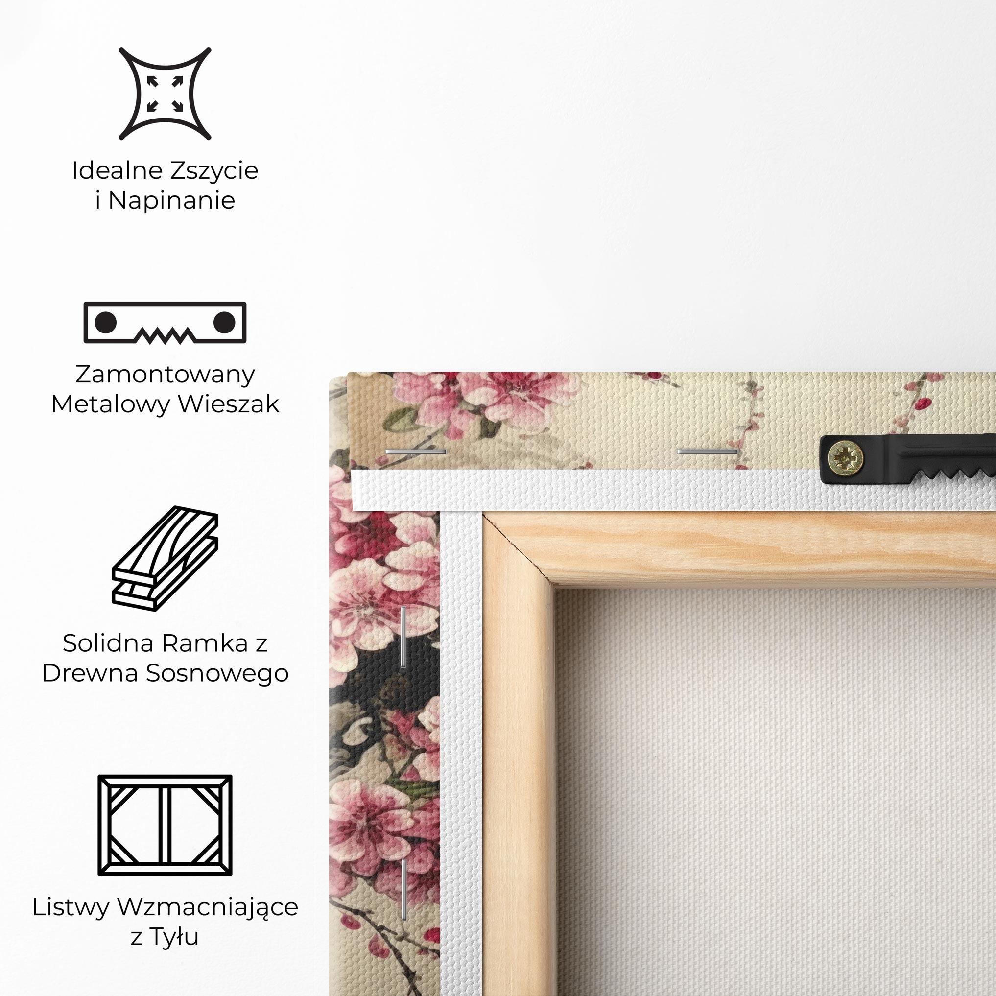 Obraz na Płótnie Cherry Blossom Birds mockup 5