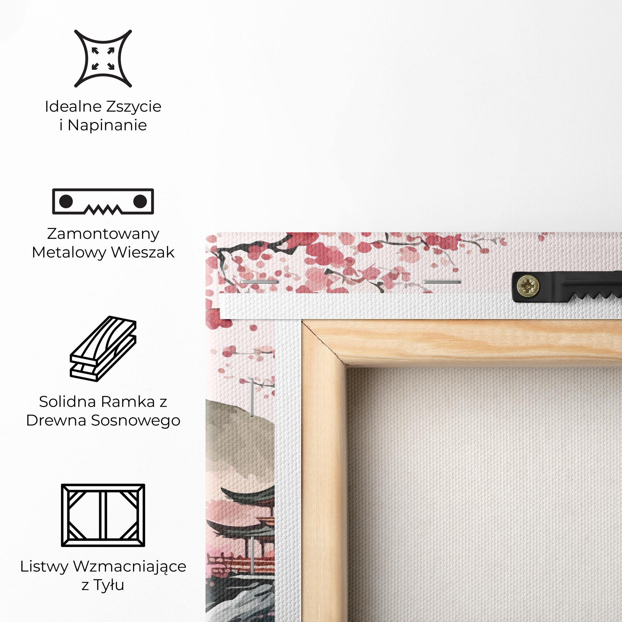 Obraz na Płótnie Pink Asian View mockup 5