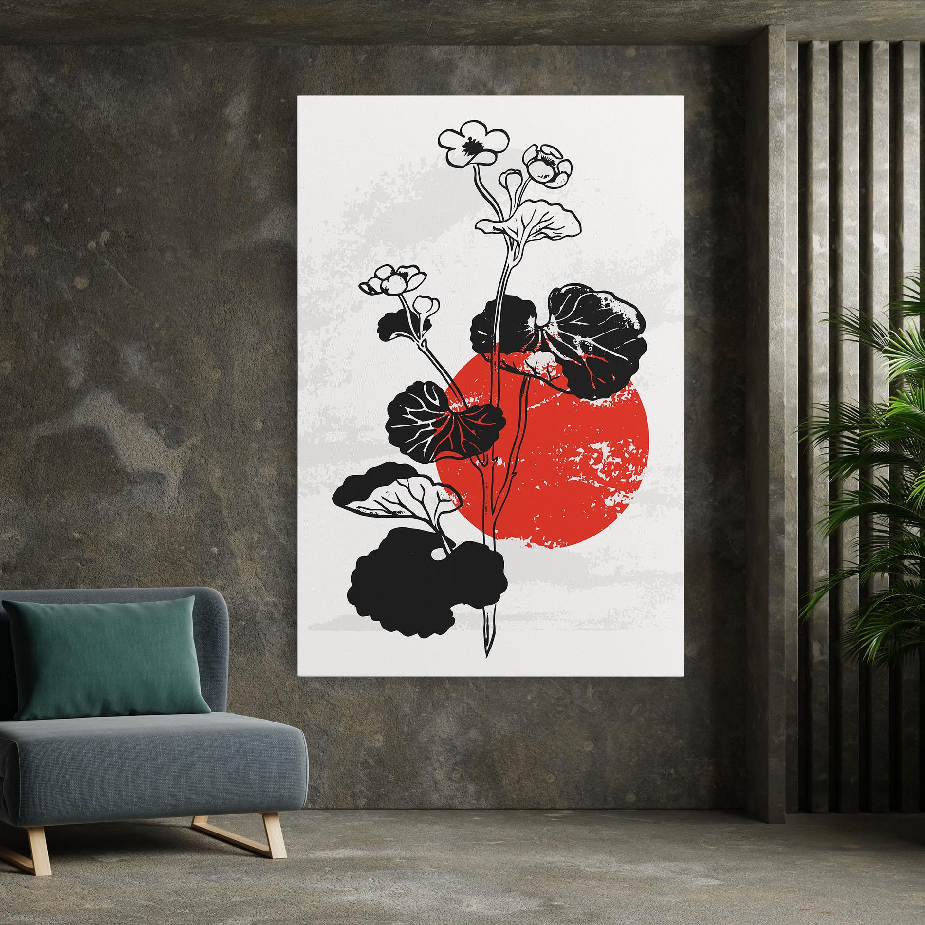 Obraz na Płótnie Japan Plant Art mockup 7
