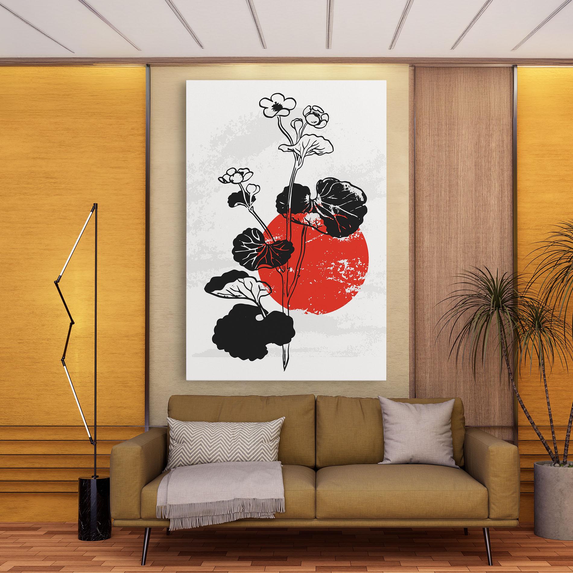 Obraz na Płótnie Japan Plant Art mockup 9