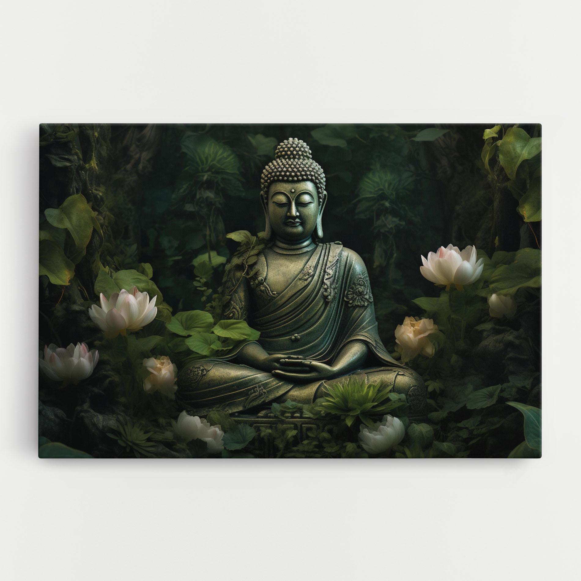 Obraz na Płótnie Buddha Lotus Flower mockup 0