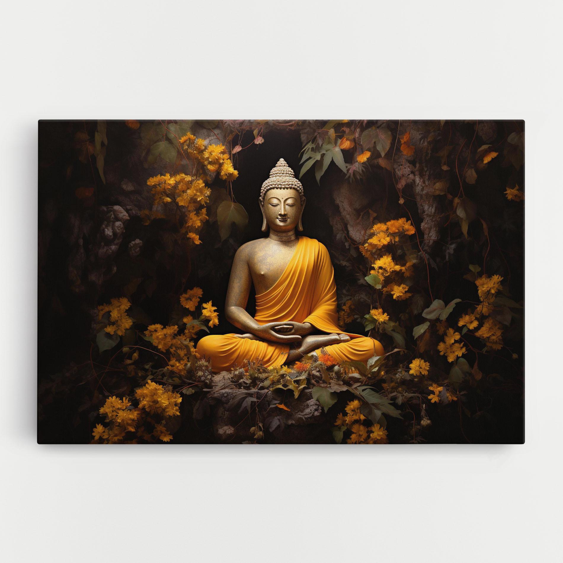 Obraz na Płótnie Yellow Light Buddha mockup 0