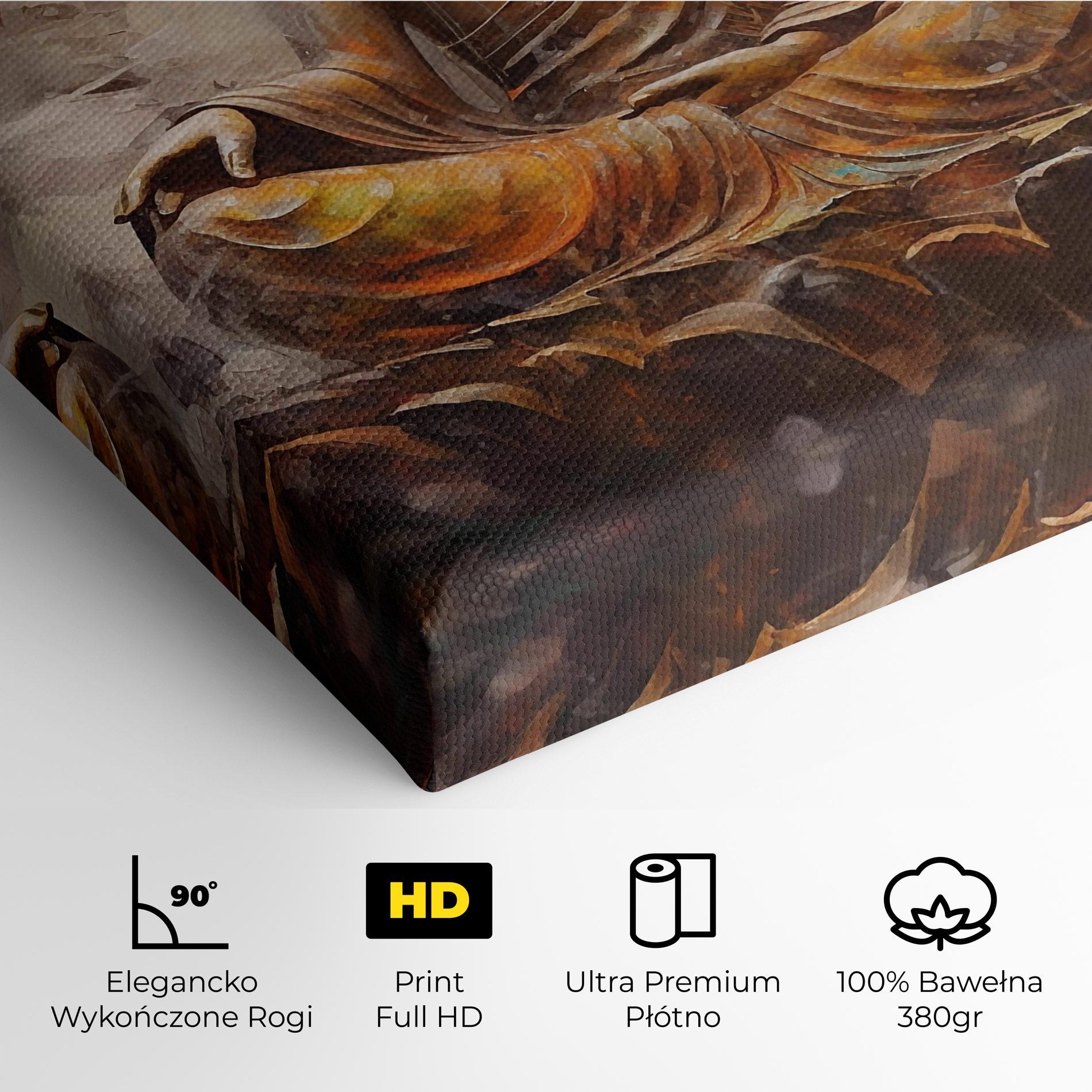 Obraz na Płótnie Cream Orange Buddha mockup 4