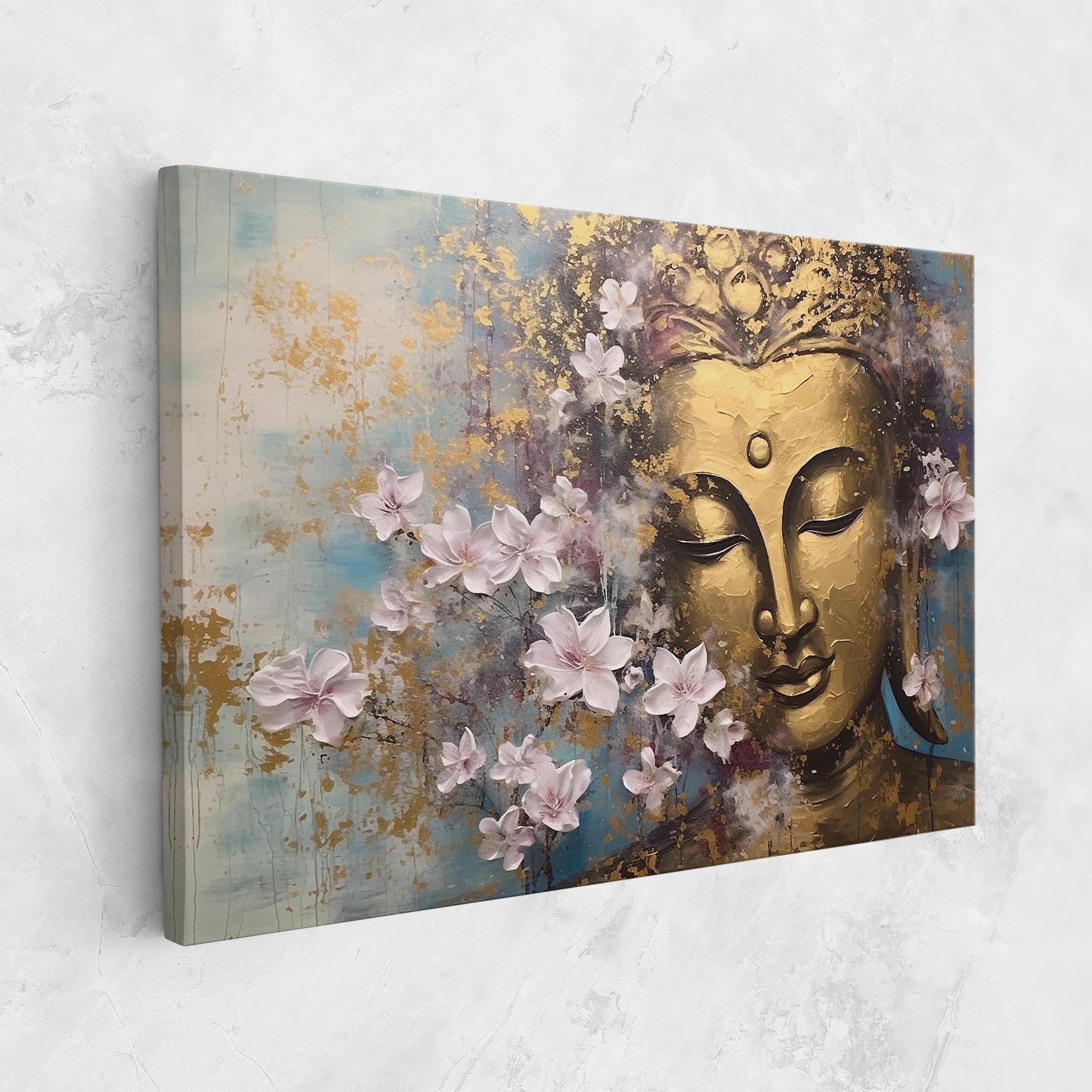 Obraz na Płótnie Abstract Buddha Plants mockup 1