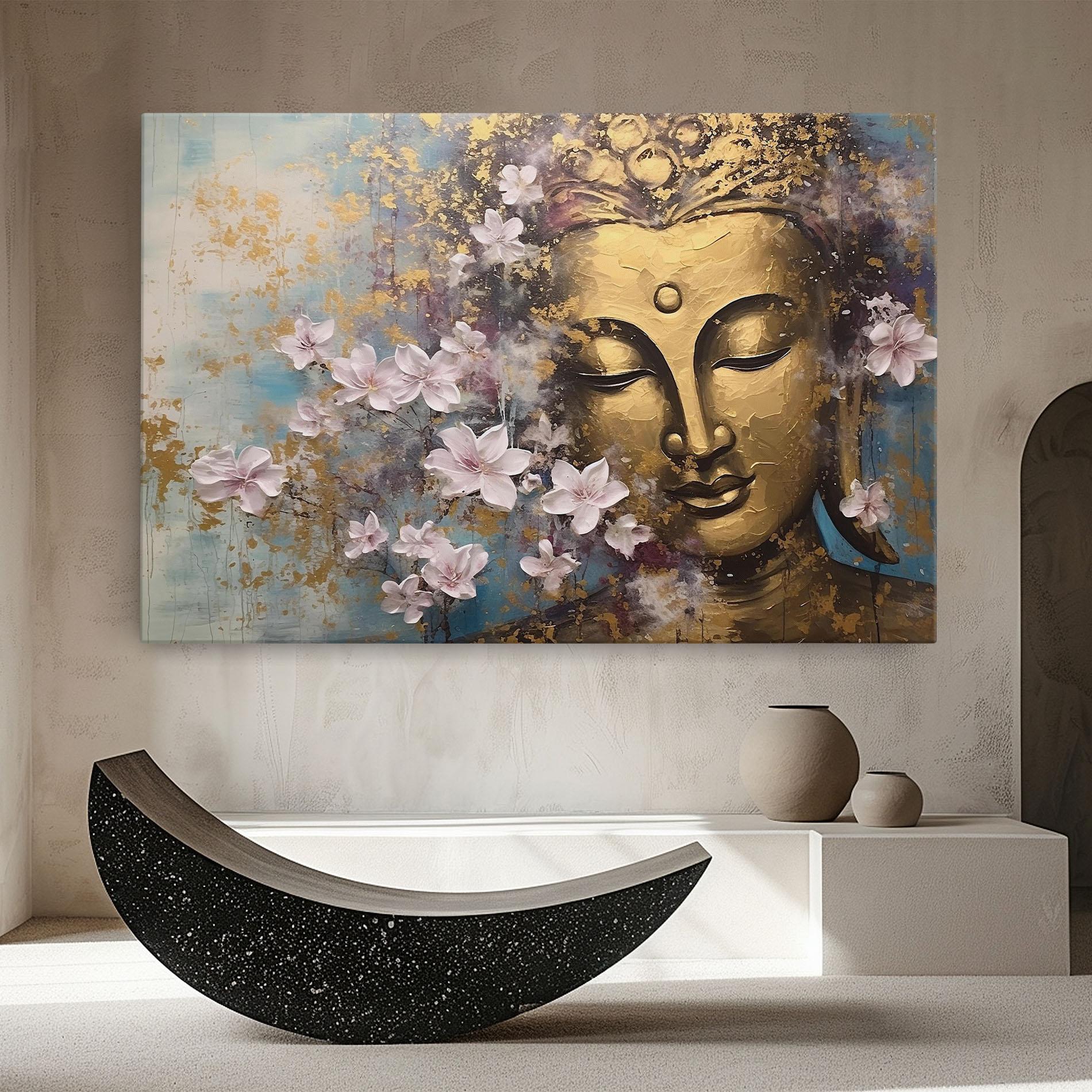 Obraz na Płótnie Abstract Buddha Plants mockup 8