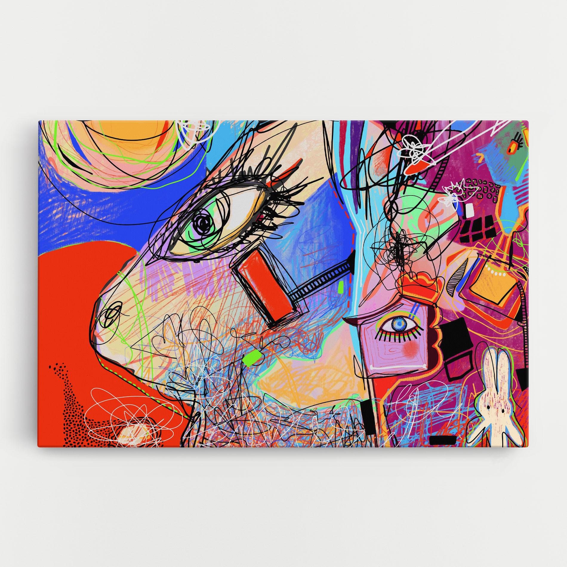 Obraz na Płótnie Animal Eye Art mockup 0