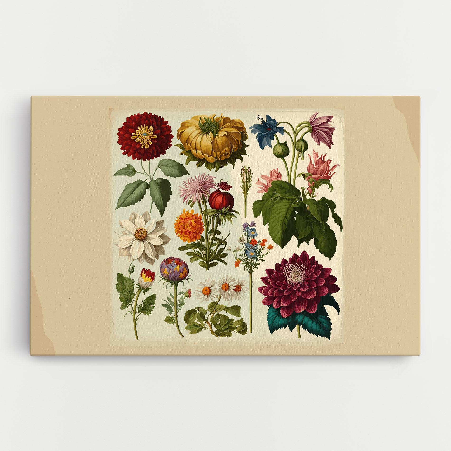 Obraz na Płótnie Vintage Botanical mockup 0