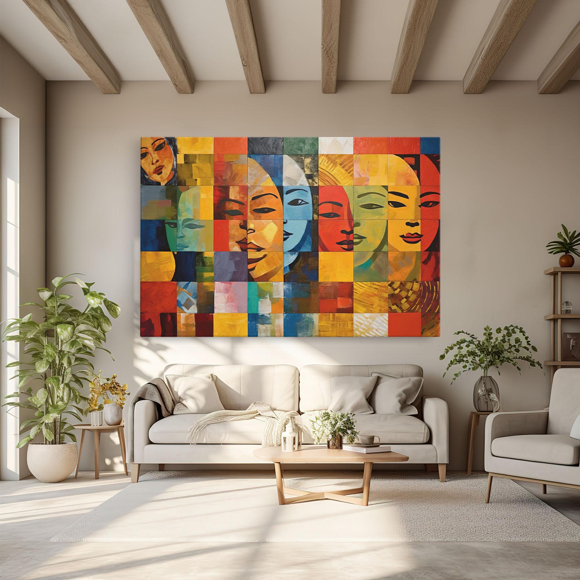 Obraz na Płótnie Abstract Concept Collage mockup 6