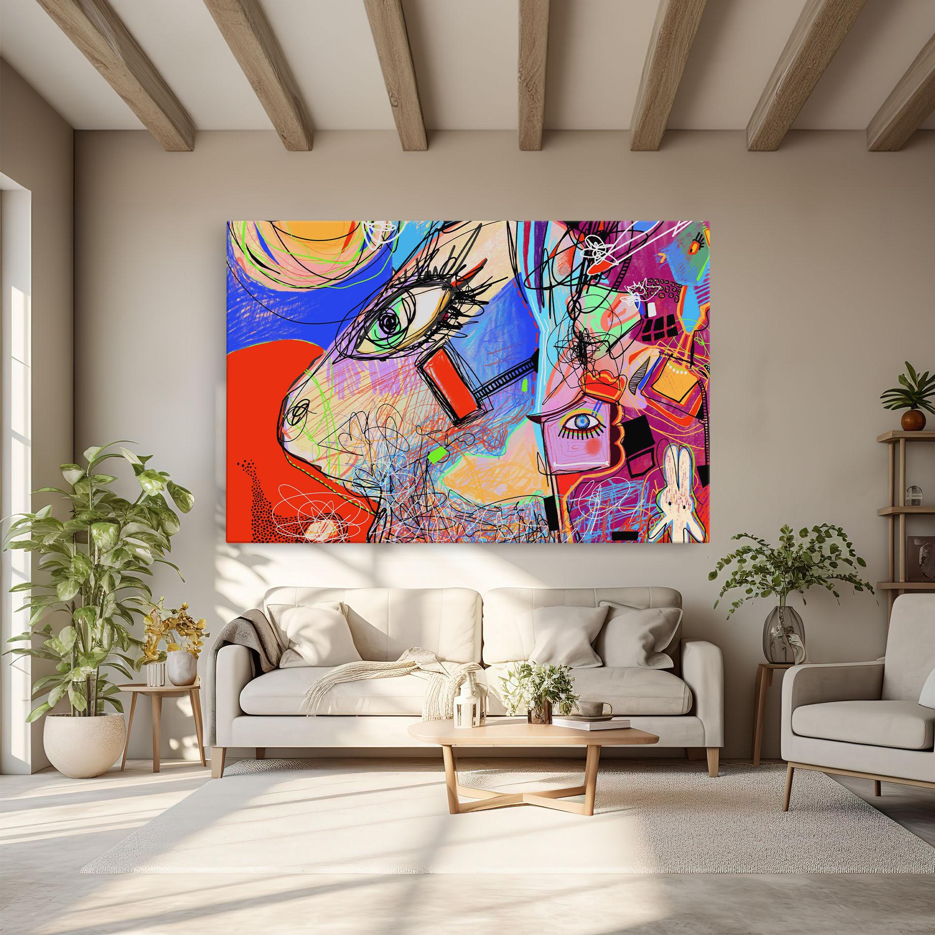 Obraz na Płótnie Animal Eye Art mockup 6