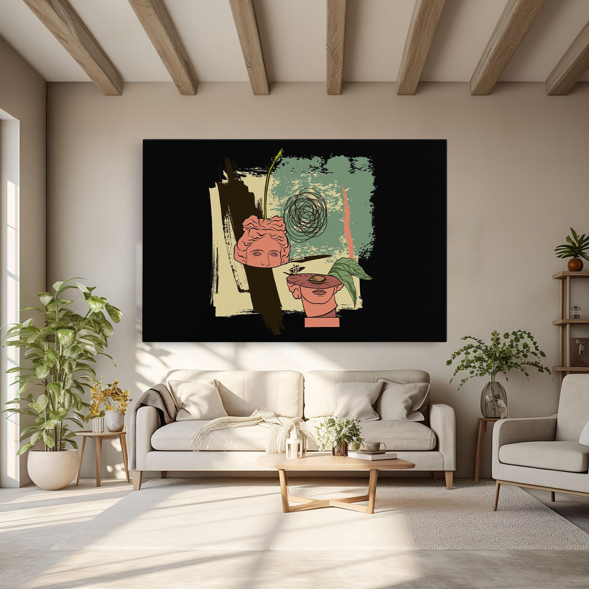 Obraz na Płótnie Statue Fruit mockup 6