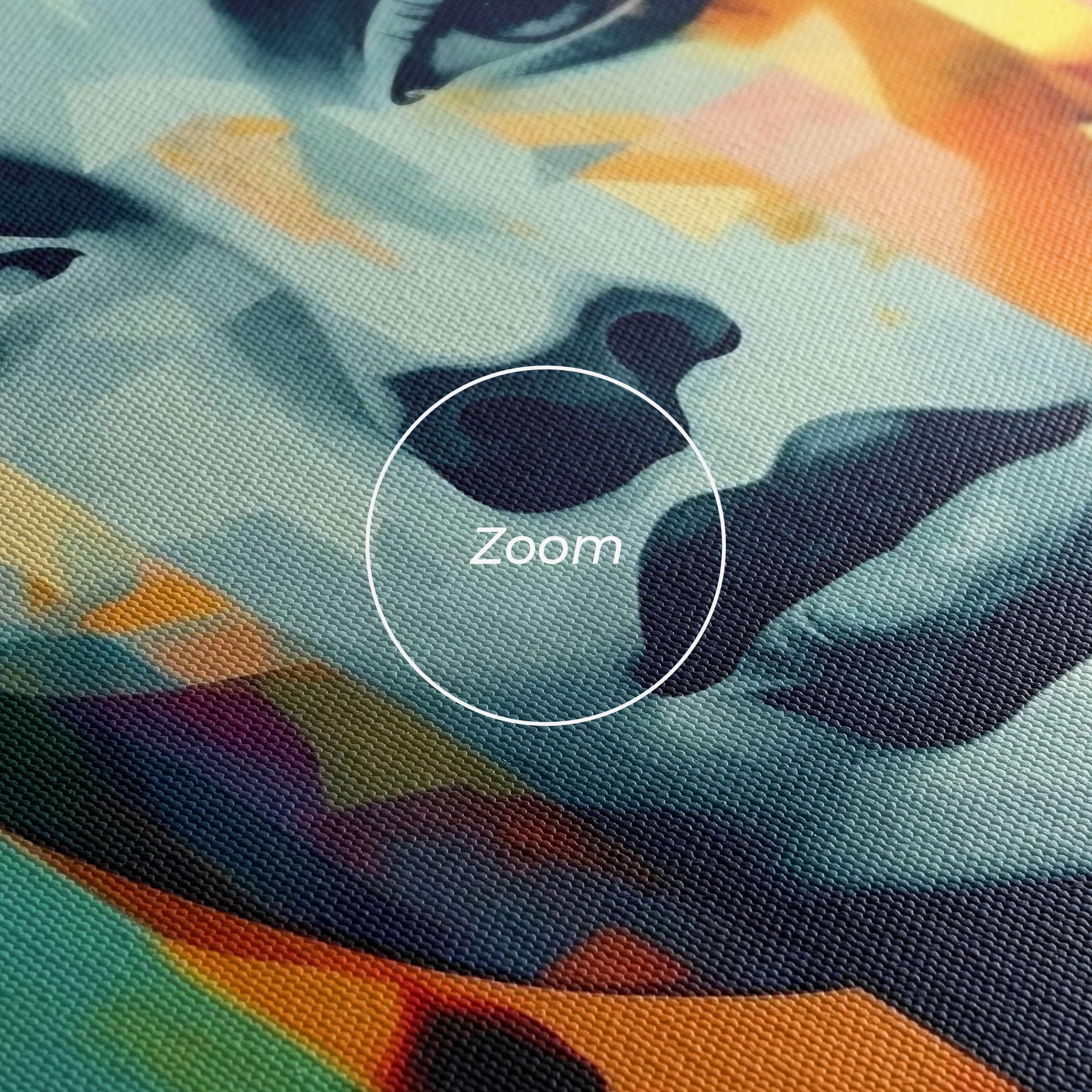 Obraz na Płótnie Abstract Face Collage mockup 3