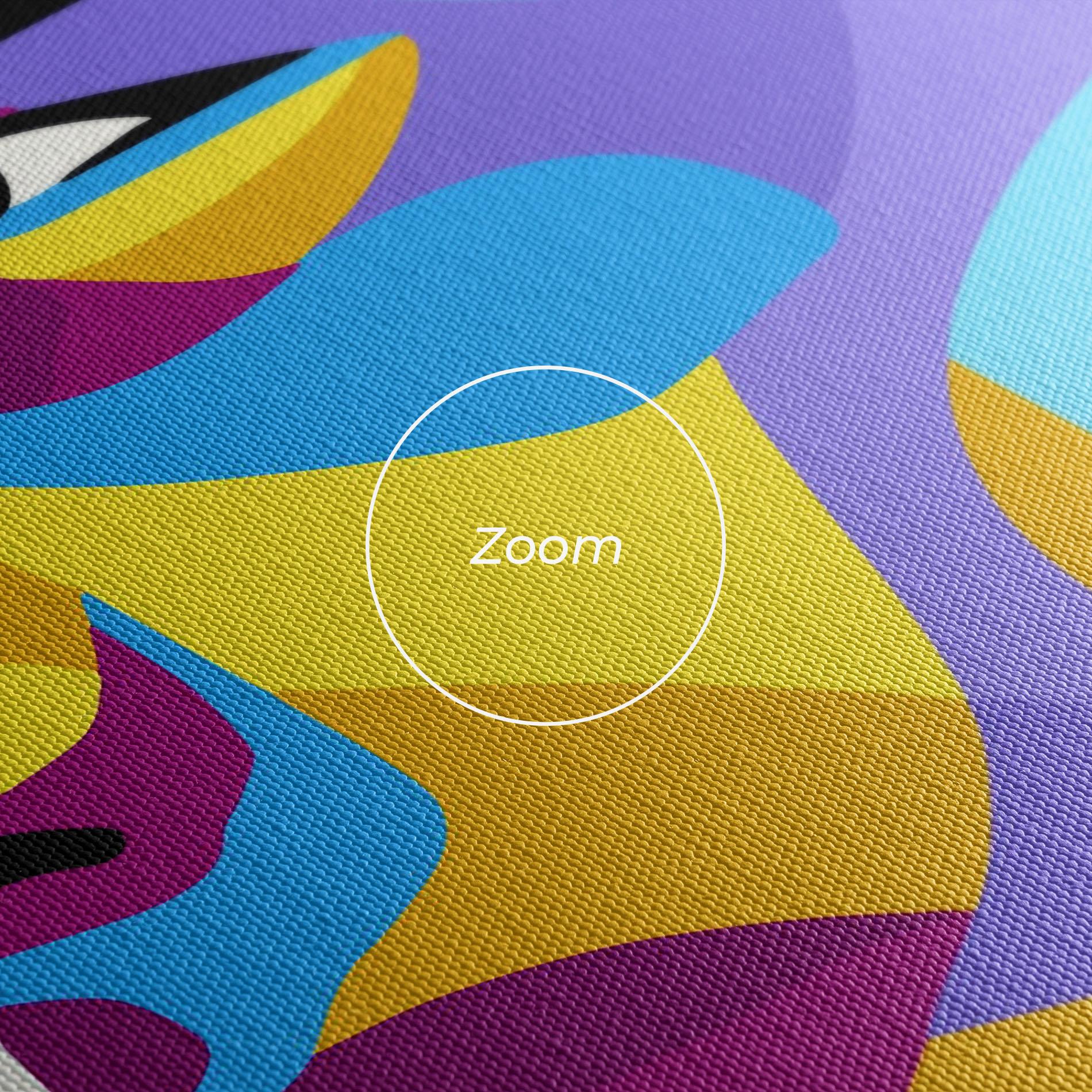 Obraz na Płótnie Abstract Male Face mockup 3