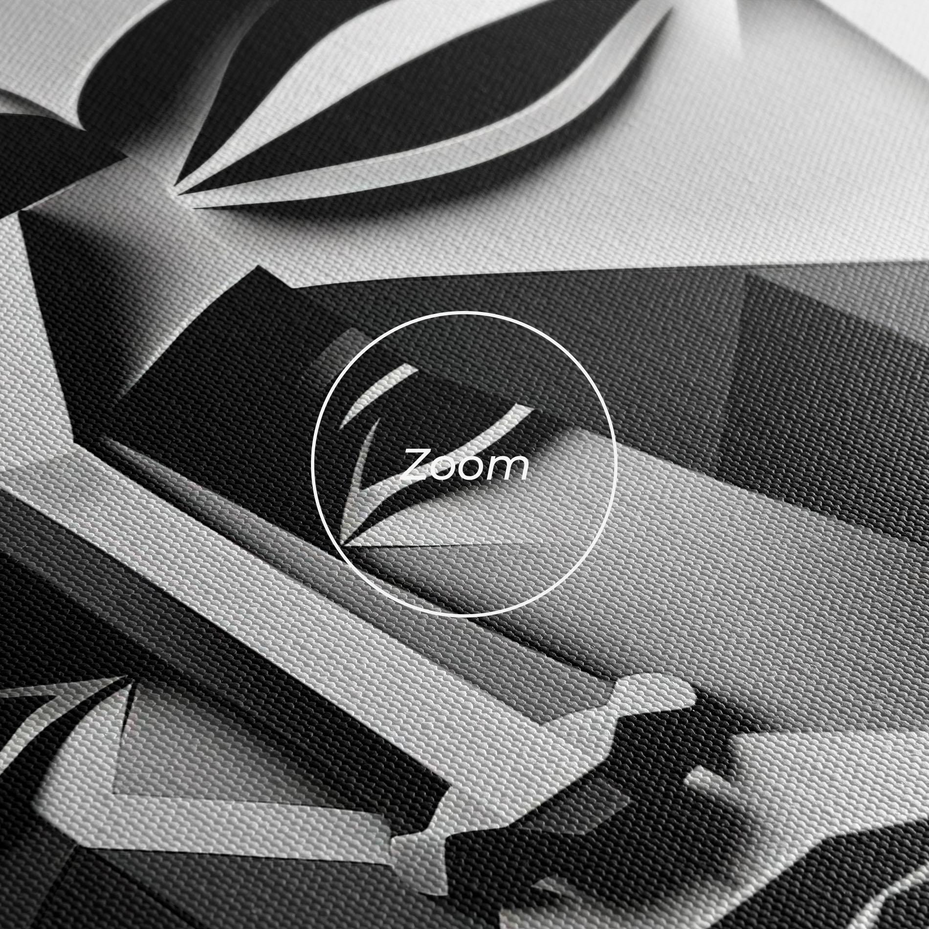 Obraz na Płótnie Grey Faces Collage mockup 3