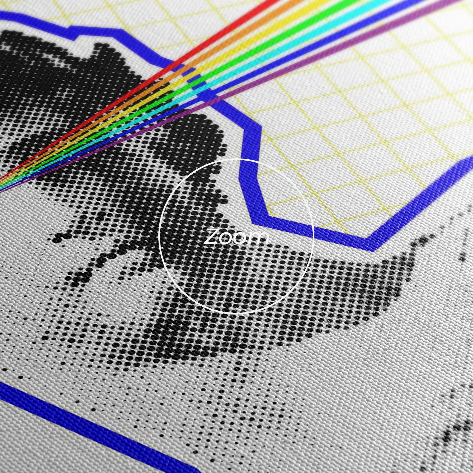 Obraz na Płótnie Rainbow Statue mockup 3