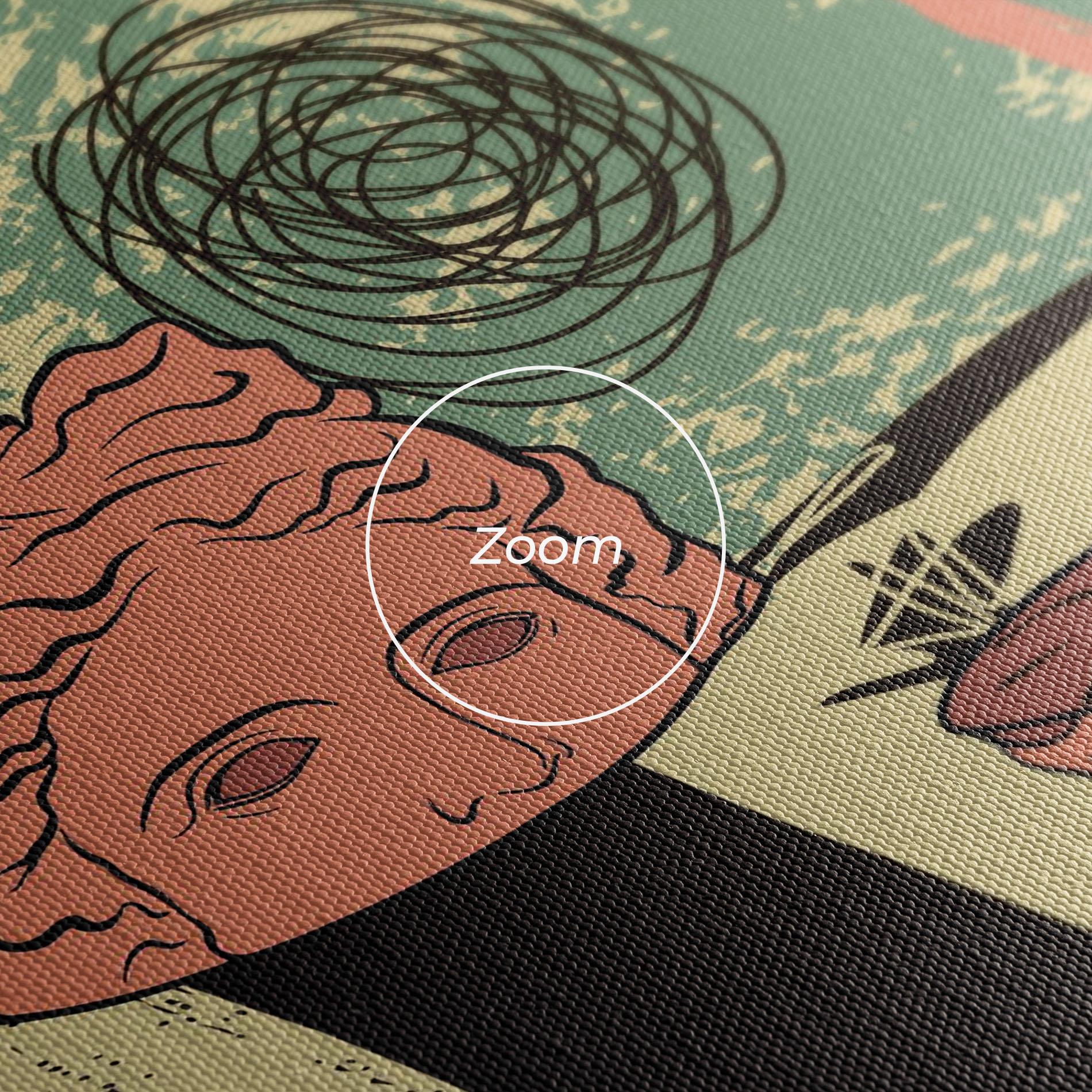 Obraz na Płótnie Statue Fruit mockup 3