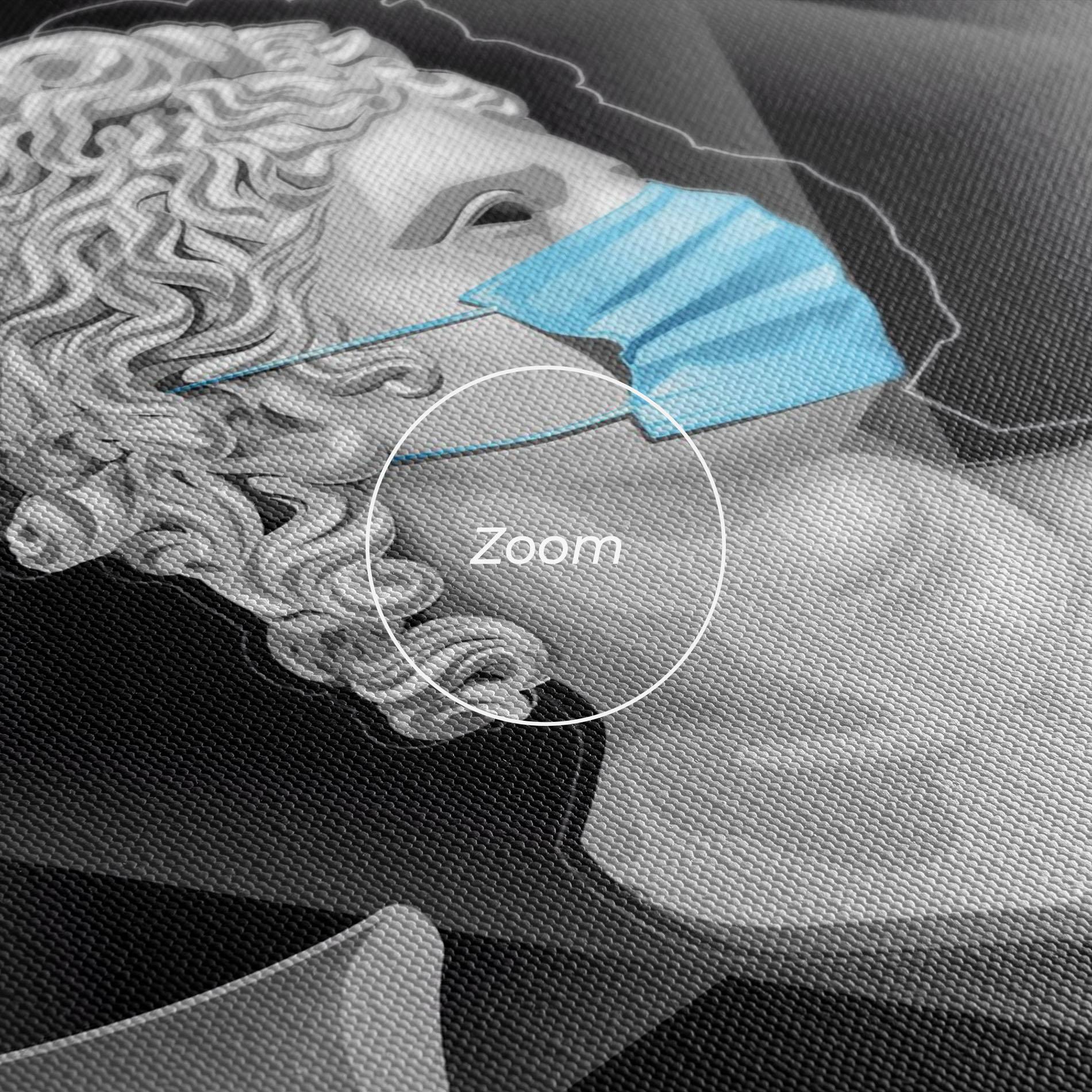 Obraz na Płótnie Statue Mask mockup 3