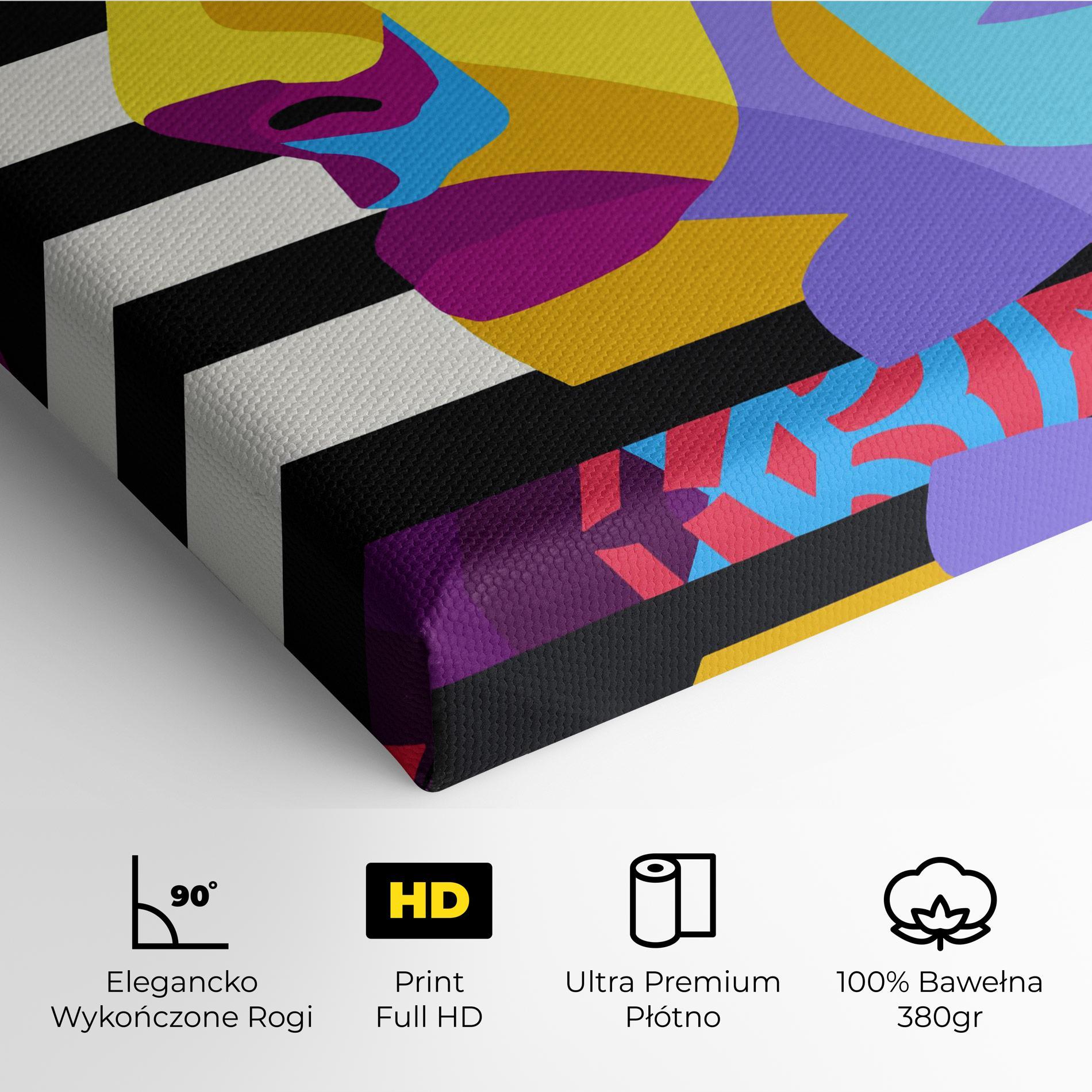 Obraz na Płótnie Abstract Male Face mockup 4