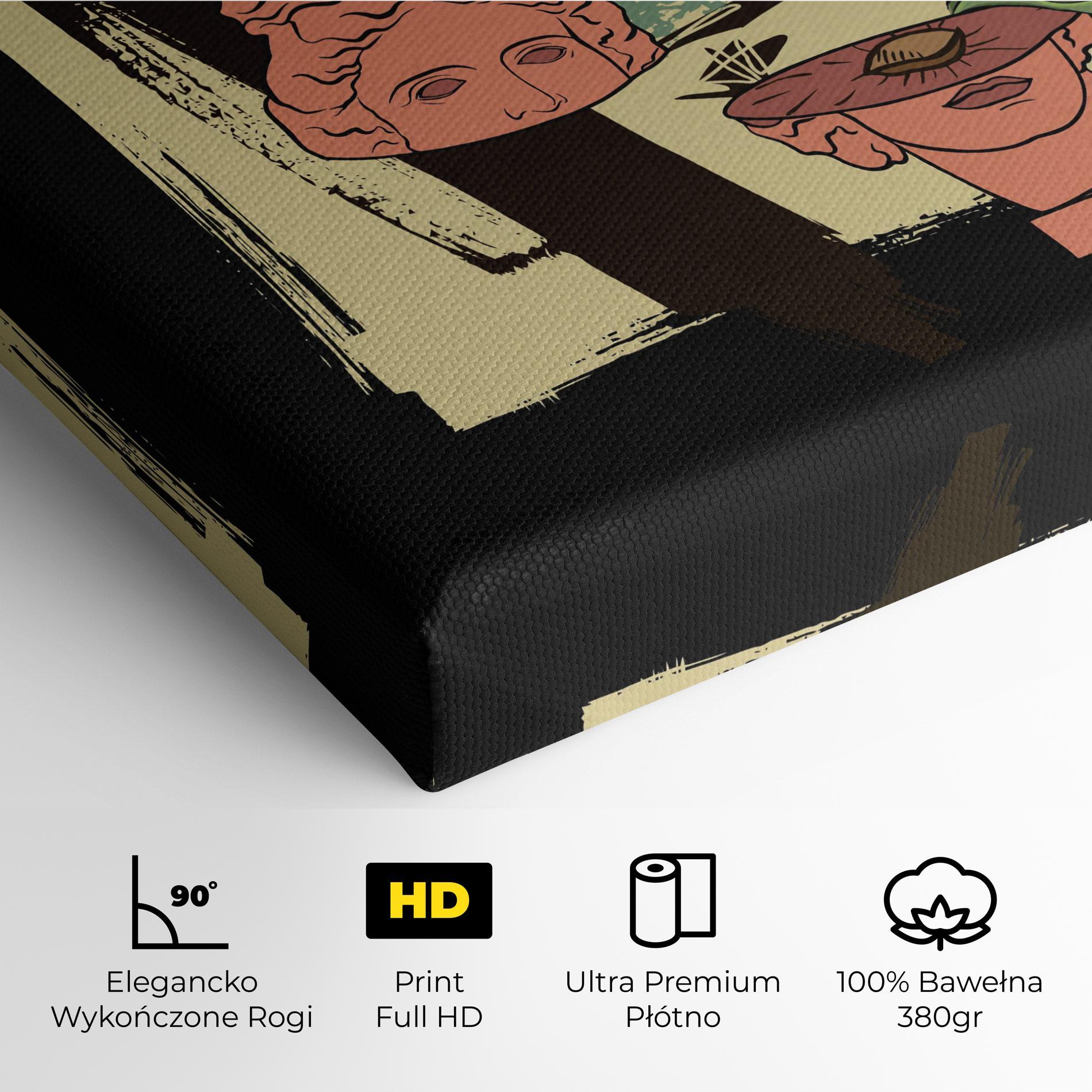 Obraz na Płótnie Statue Fruit mockup 4