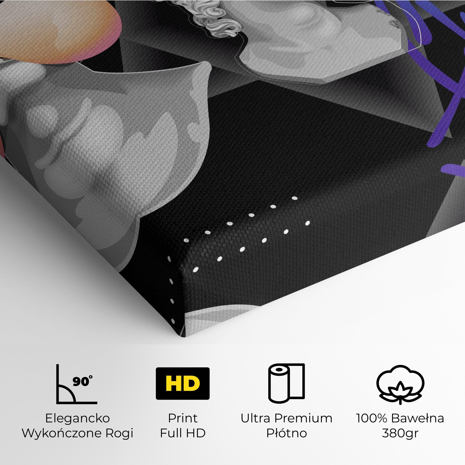 Obraz na Płótnie Statue Mask mockup 4