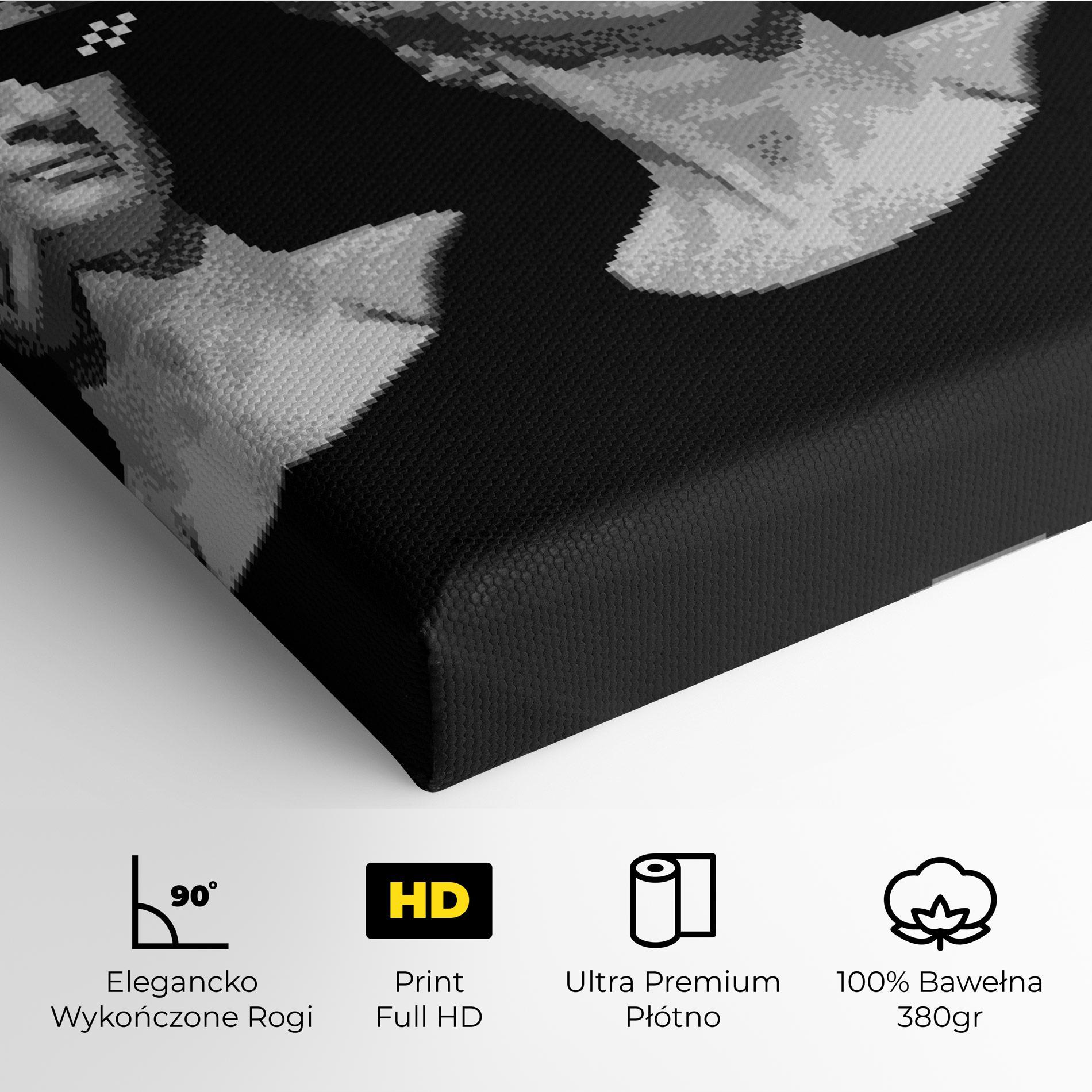 Obraz na Płótnie Statue Smoking mockup 4