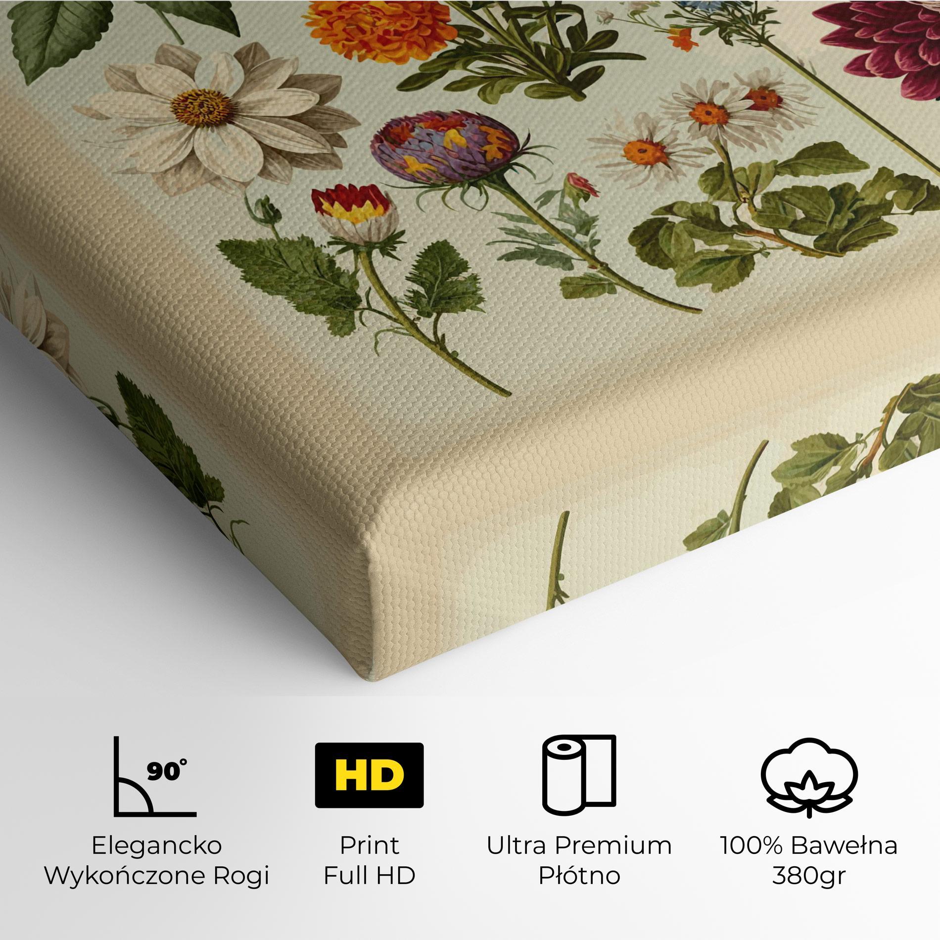 Obraz na Płótnie Vintage Botanical mockup 4