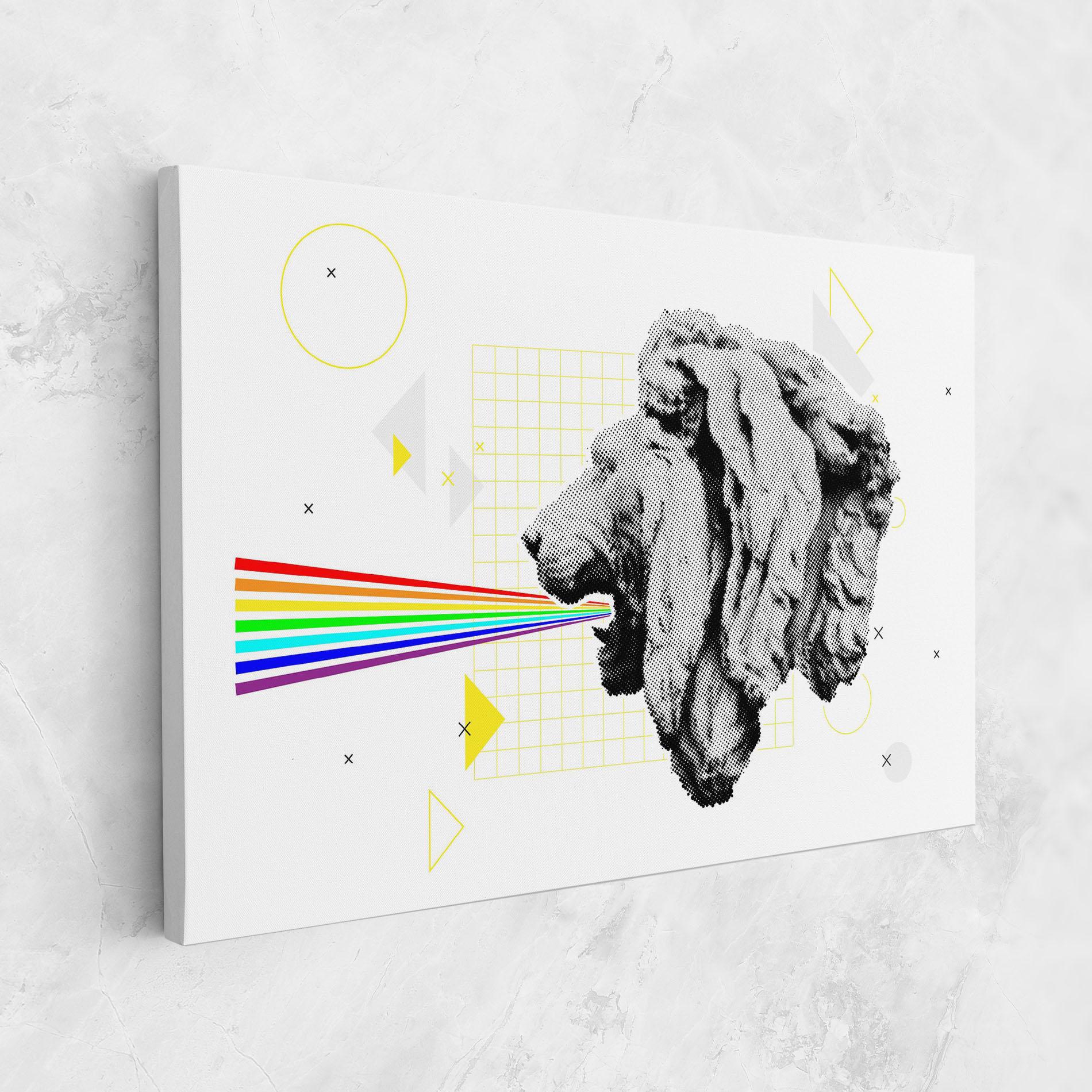 Obraz na Płótnie Lion Collage mockup 1