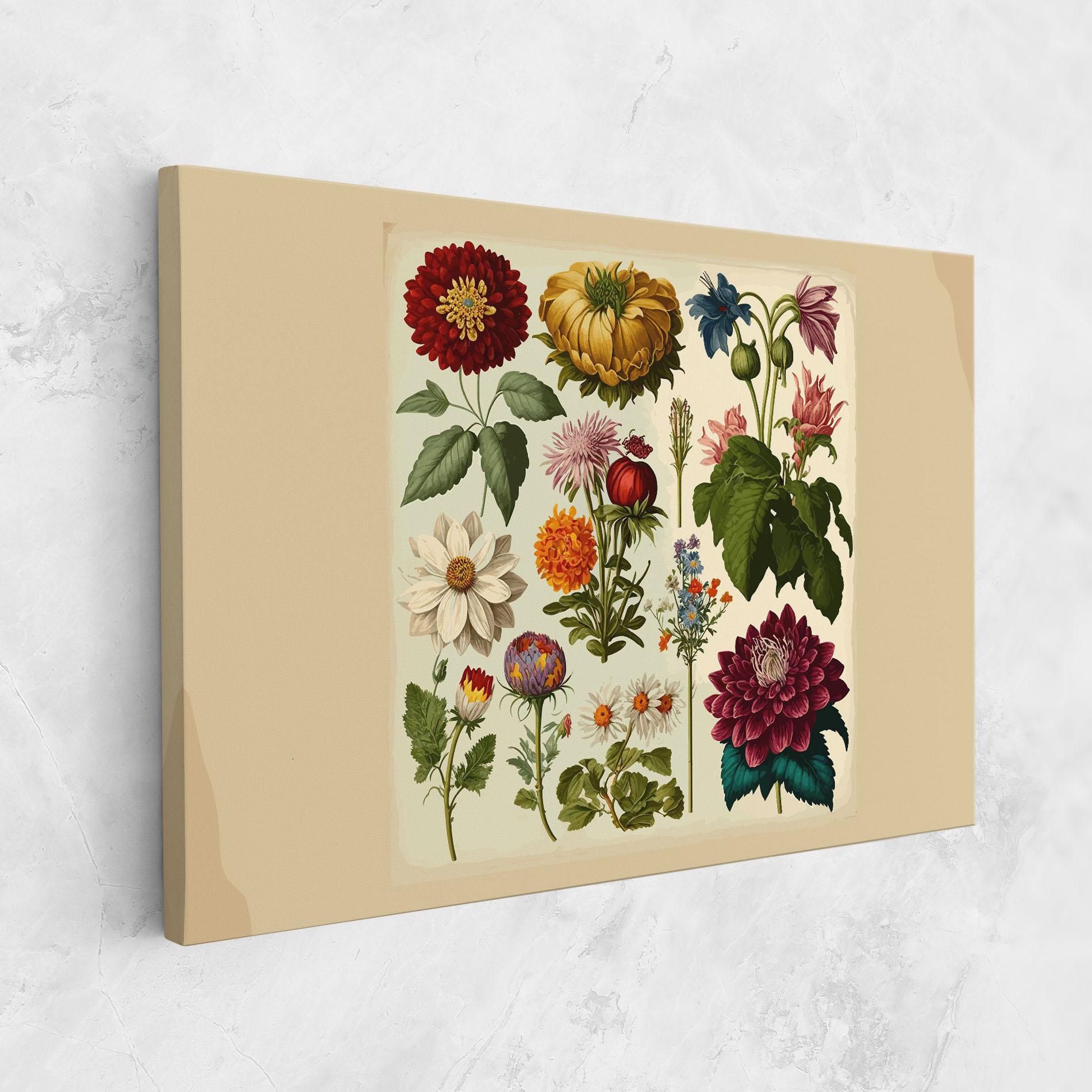 Obraz na Płótnie Vintage Botanical mockup 1