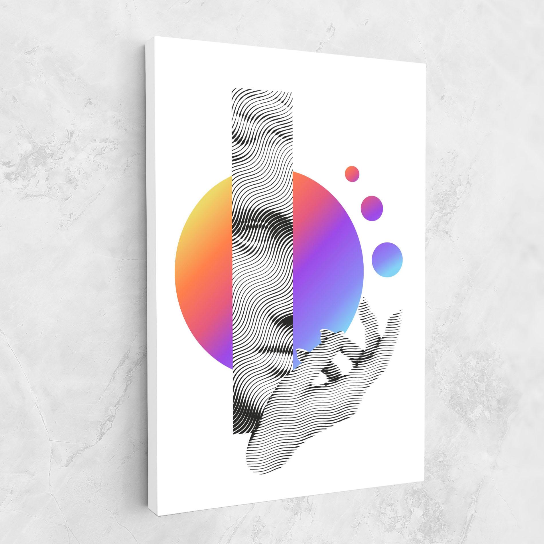 Obraz na Płótnie Orange Light Statue mockup 1