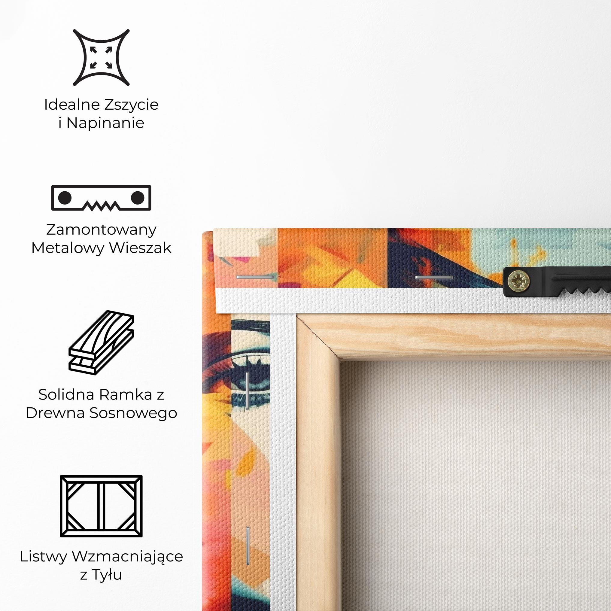 Obraz na Płótnie Abstract Face Collage mockup 5