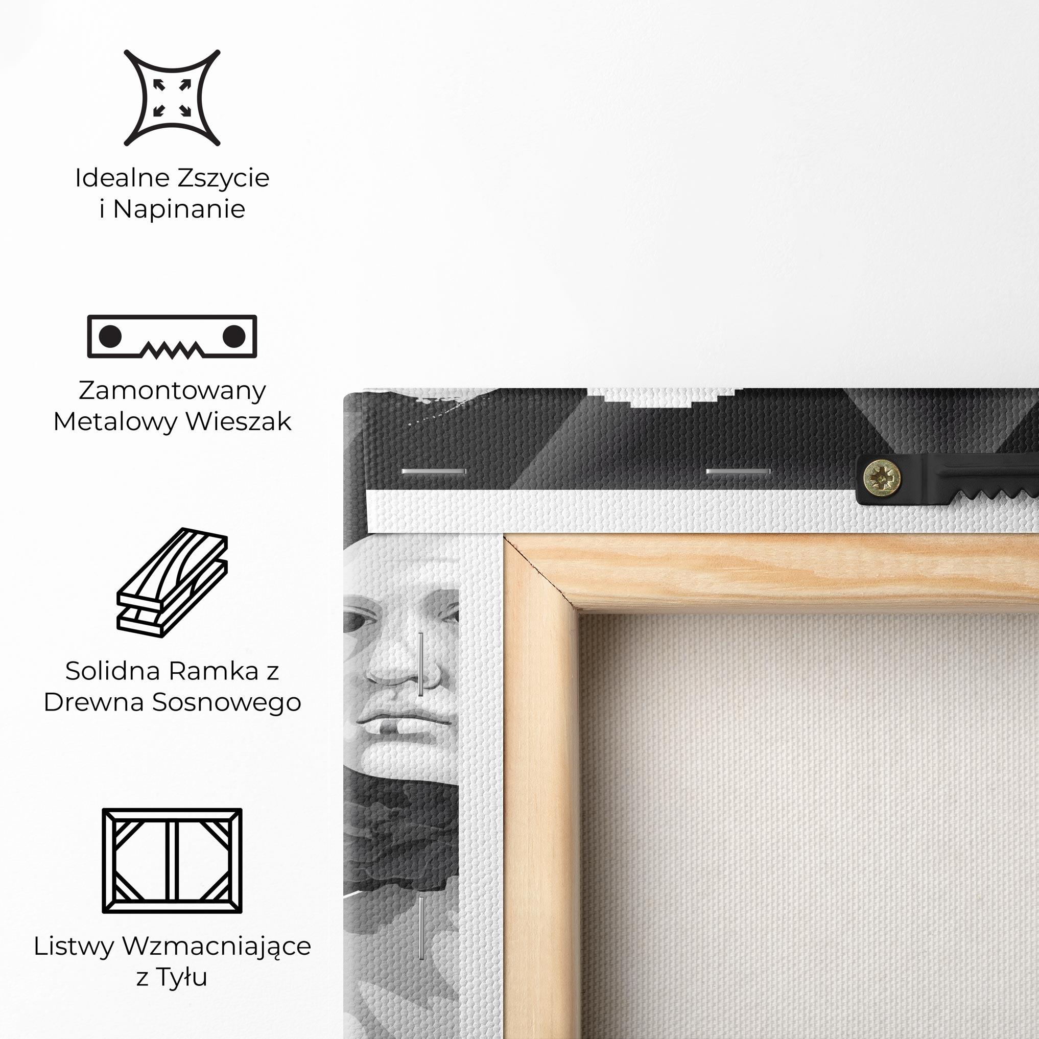 Obraz na Płótnie Statue Mask mockup 5