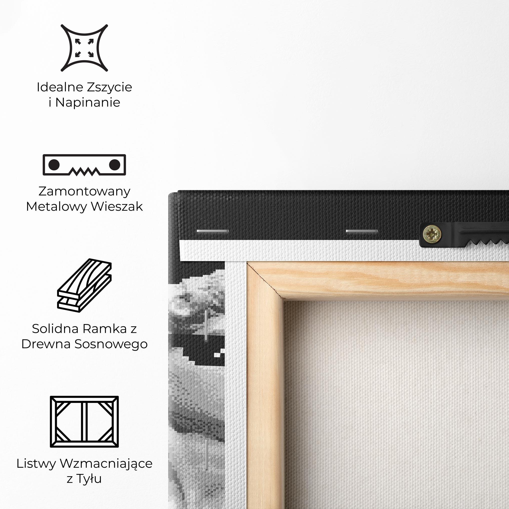 Obraz na Płótnie Statue Smoking mockup 5