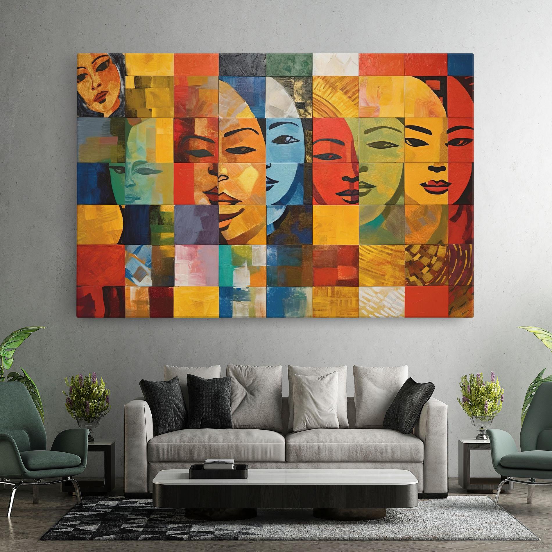 Obraz na Płótnie Abstract Concept Collage mockup 7