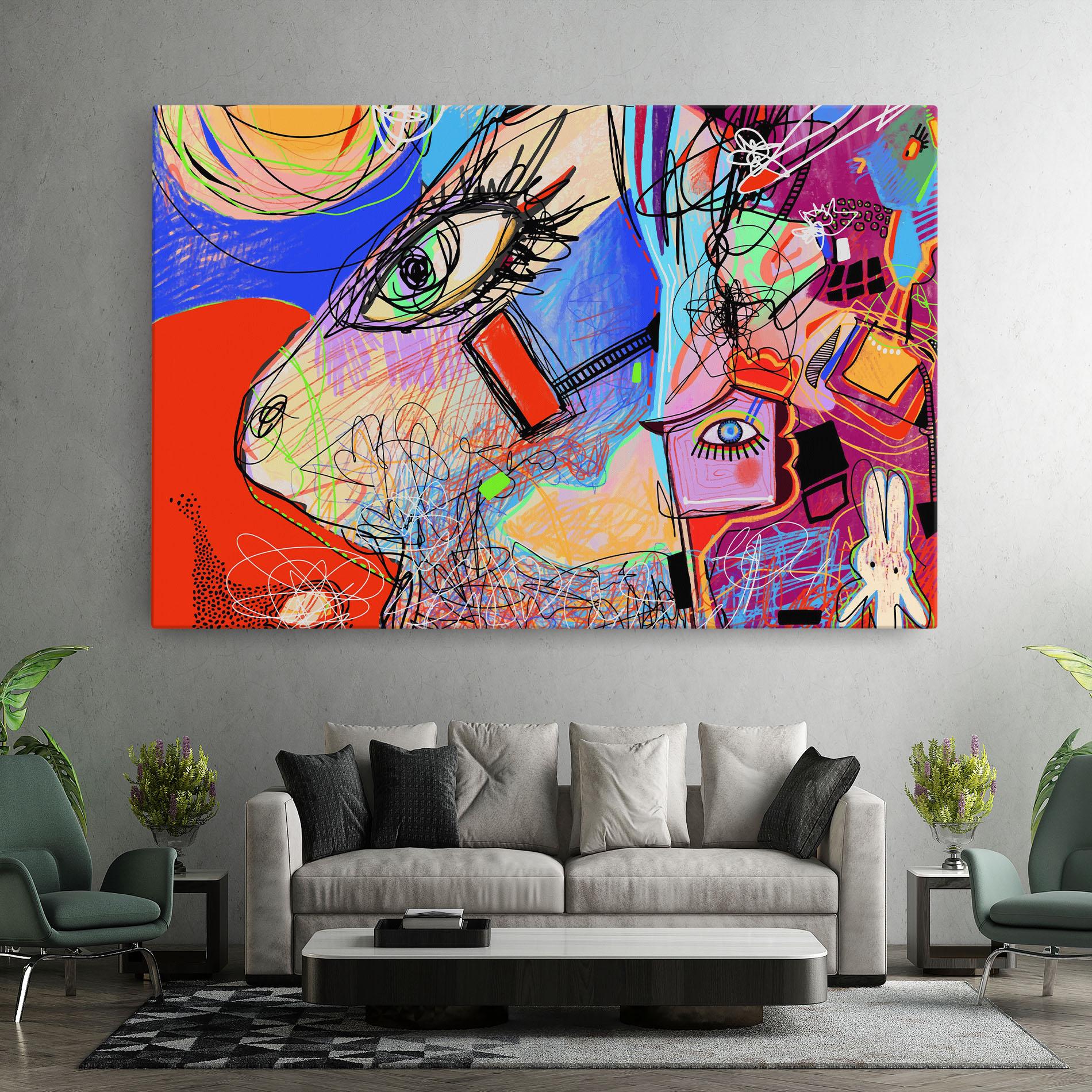 Obraz na Płótnie Animal Eye Art mockup 7