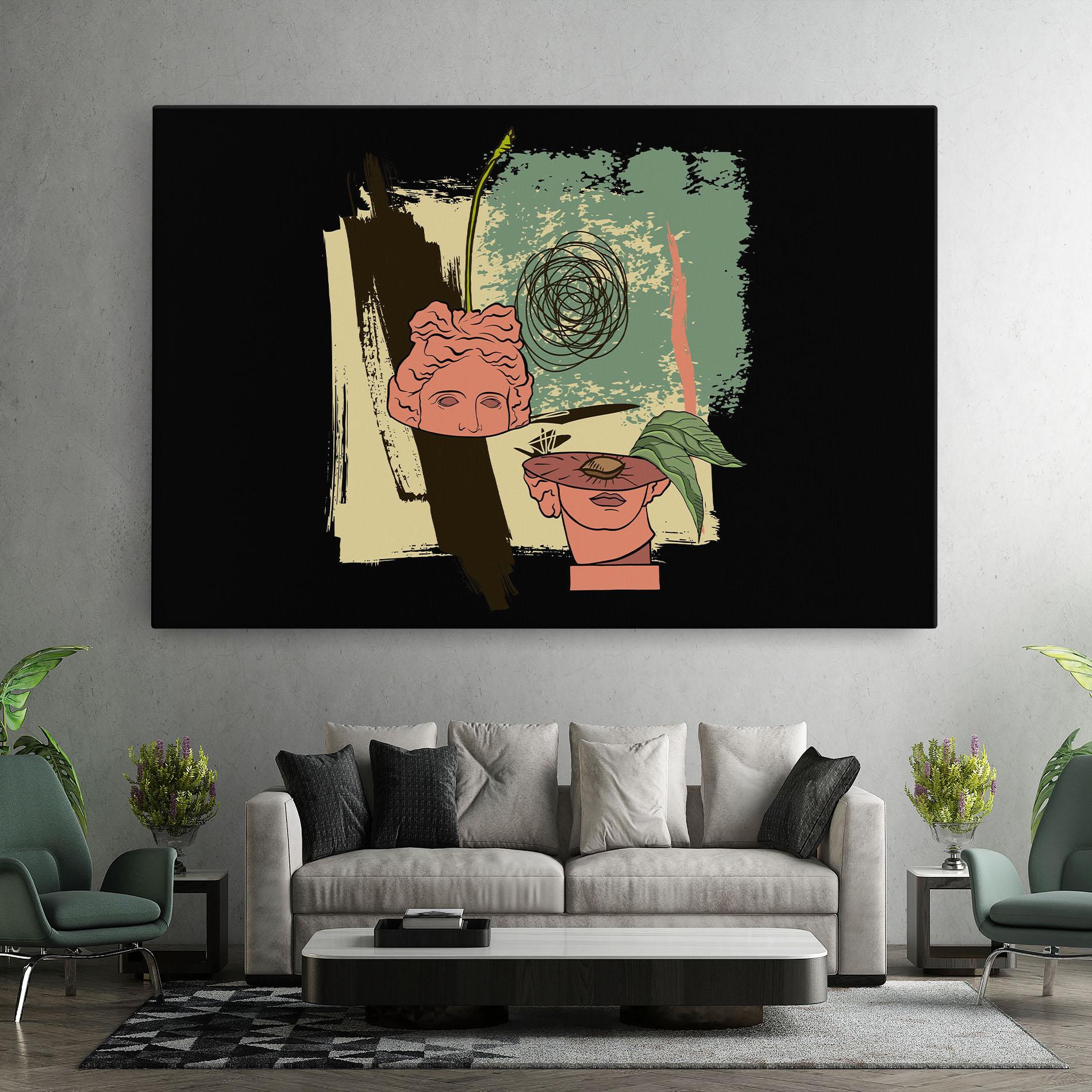 Obraz na Płótnie Statue Fruit mockup 7