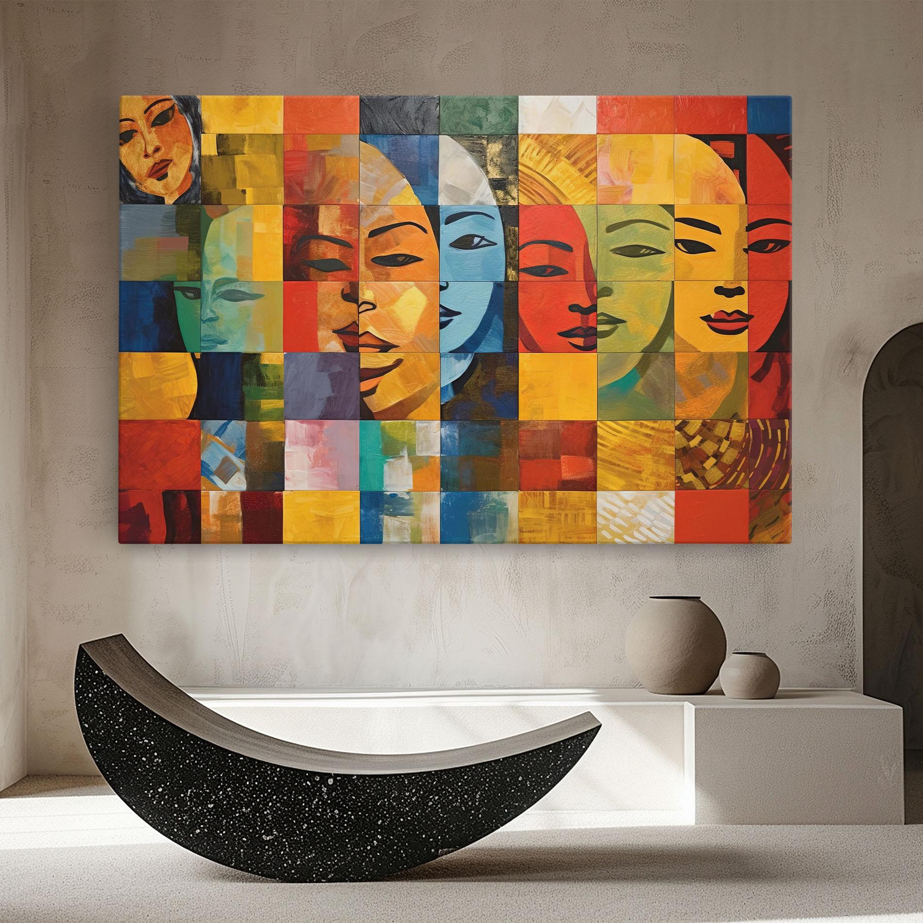 Obraz na Płótnie Abstract Concept Collage mockup 8