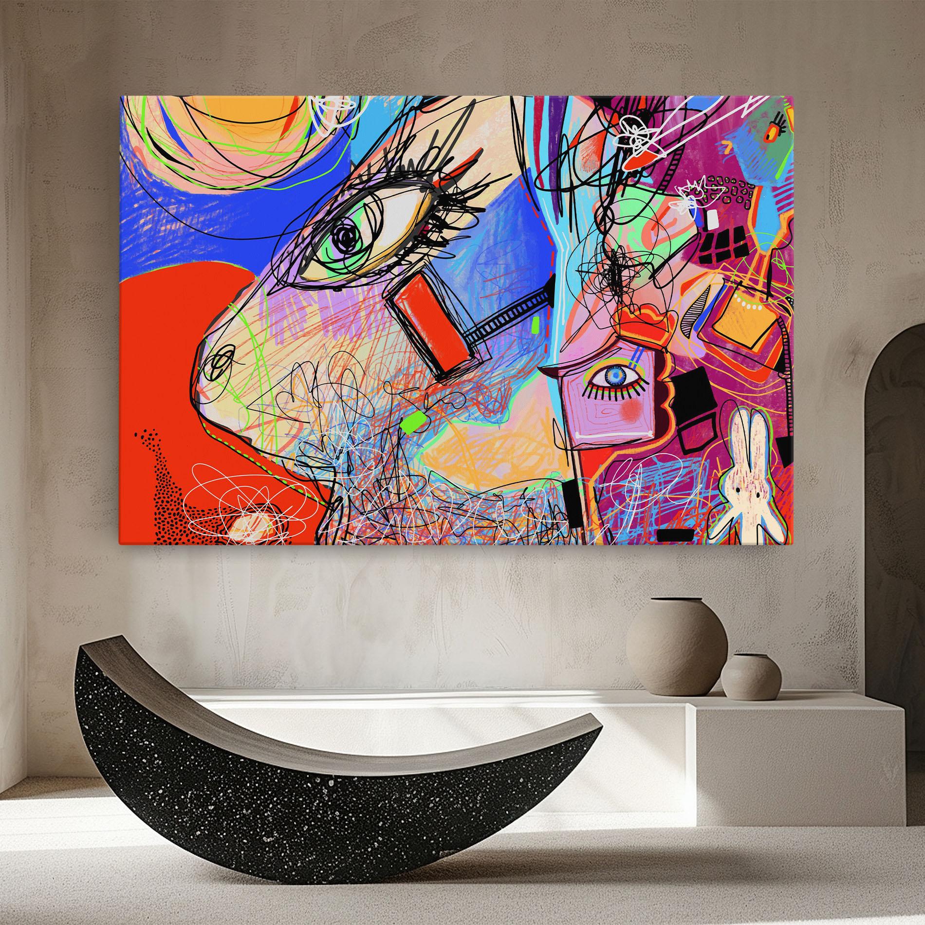 Obraz na Płótnie Animal Eye Art mockup 8