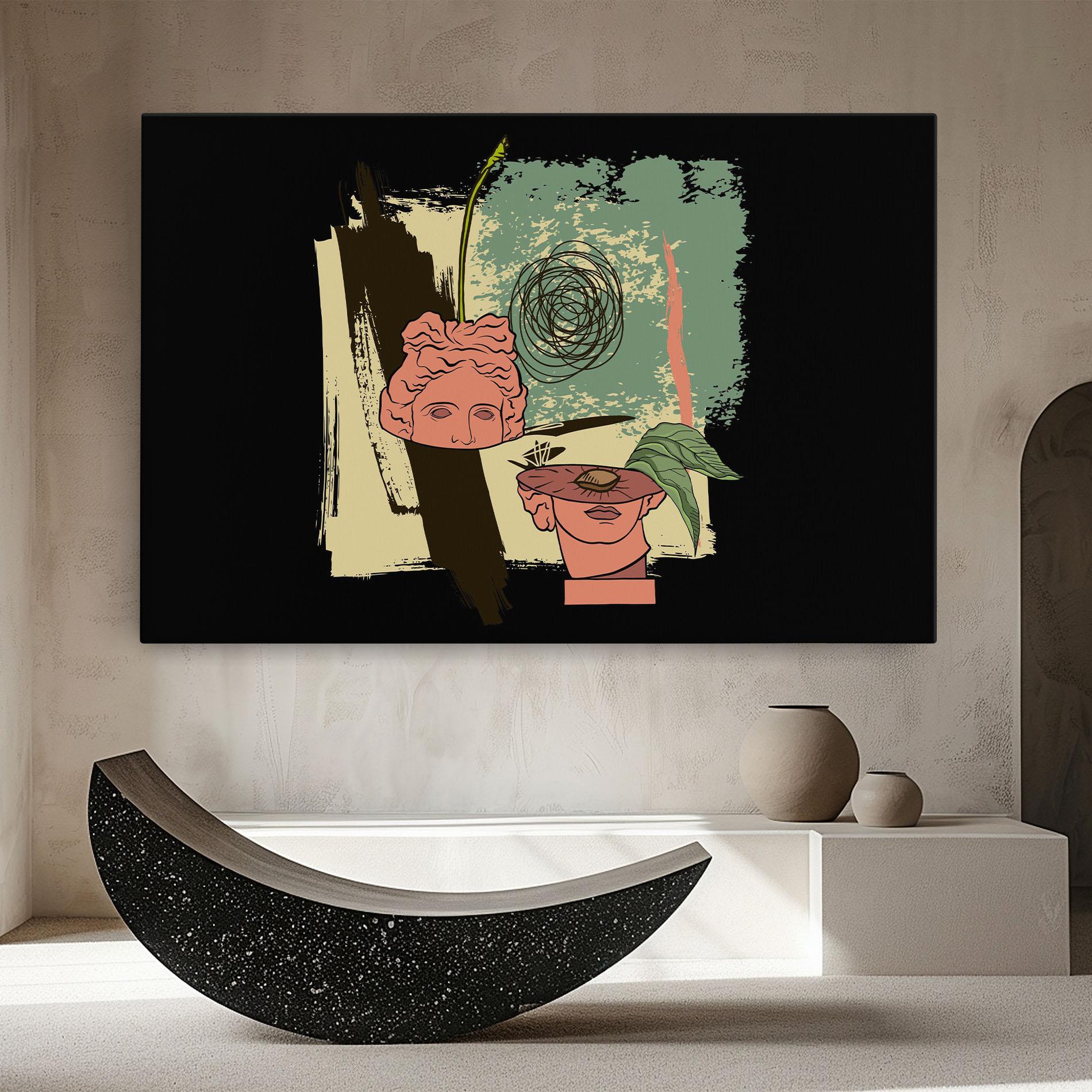 Obraz na Płótnie Statue Fruit mockup 8